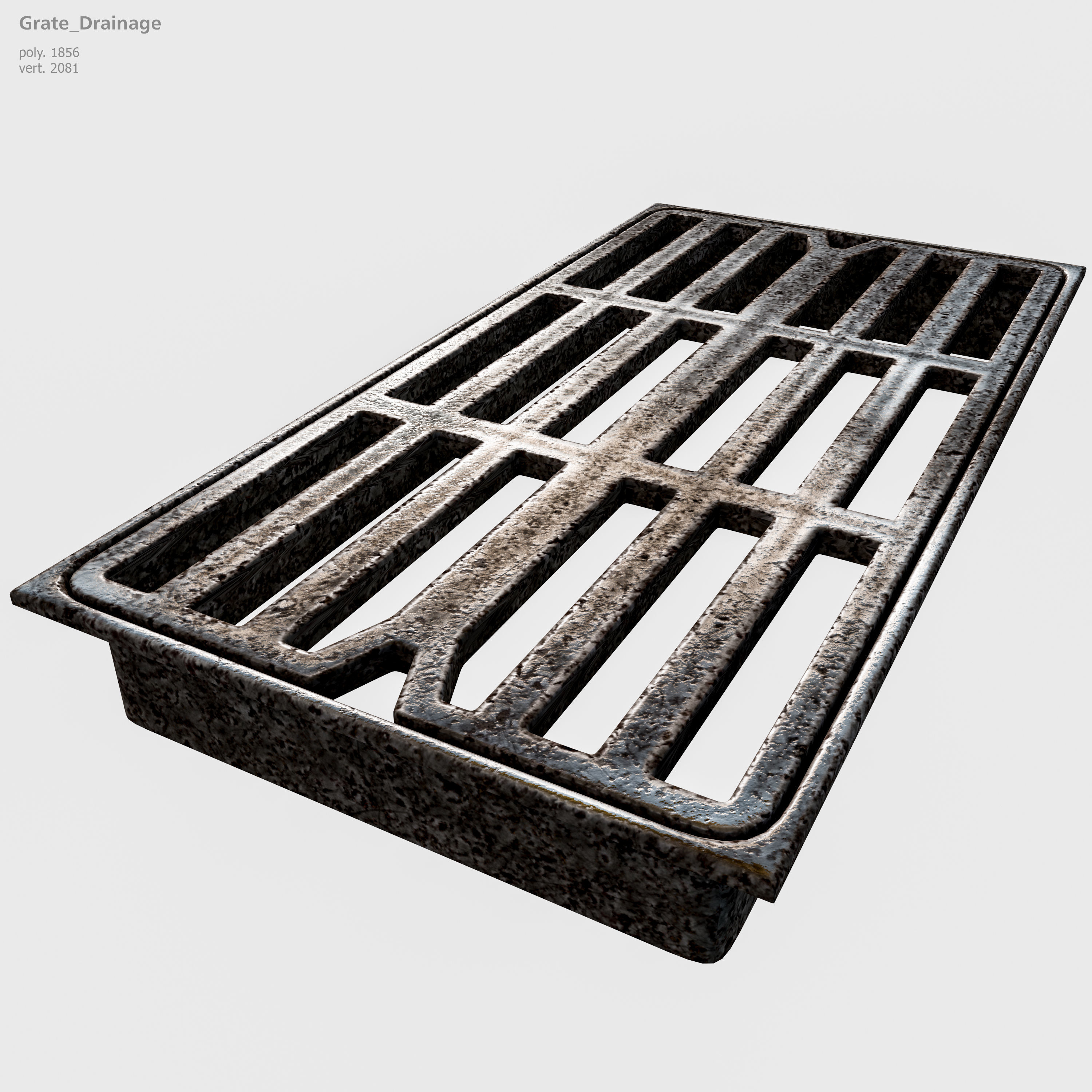 Road Fothpath Pack Low-poly 3D model_14