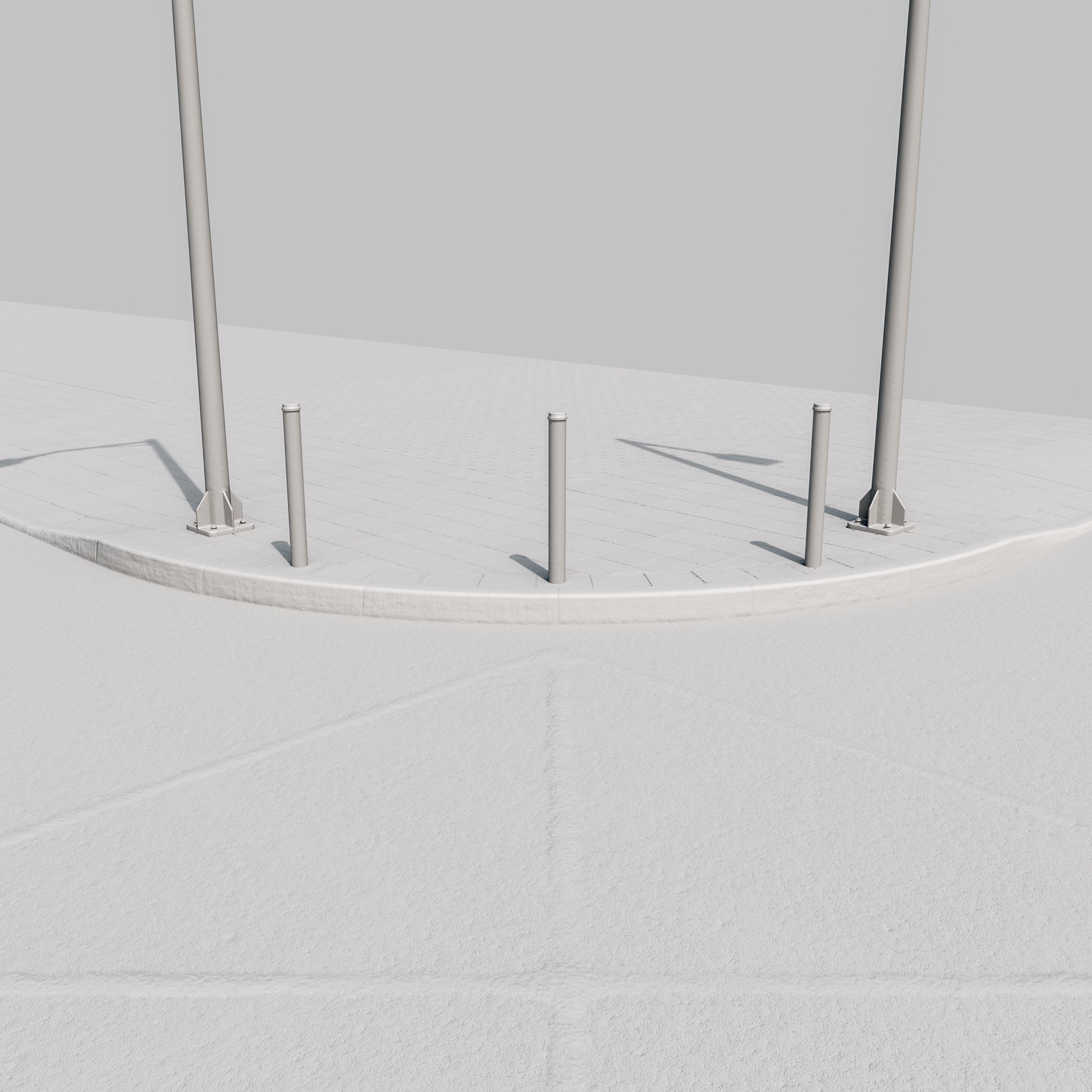 Road Fothpath Pack Low-poly 3D model_42