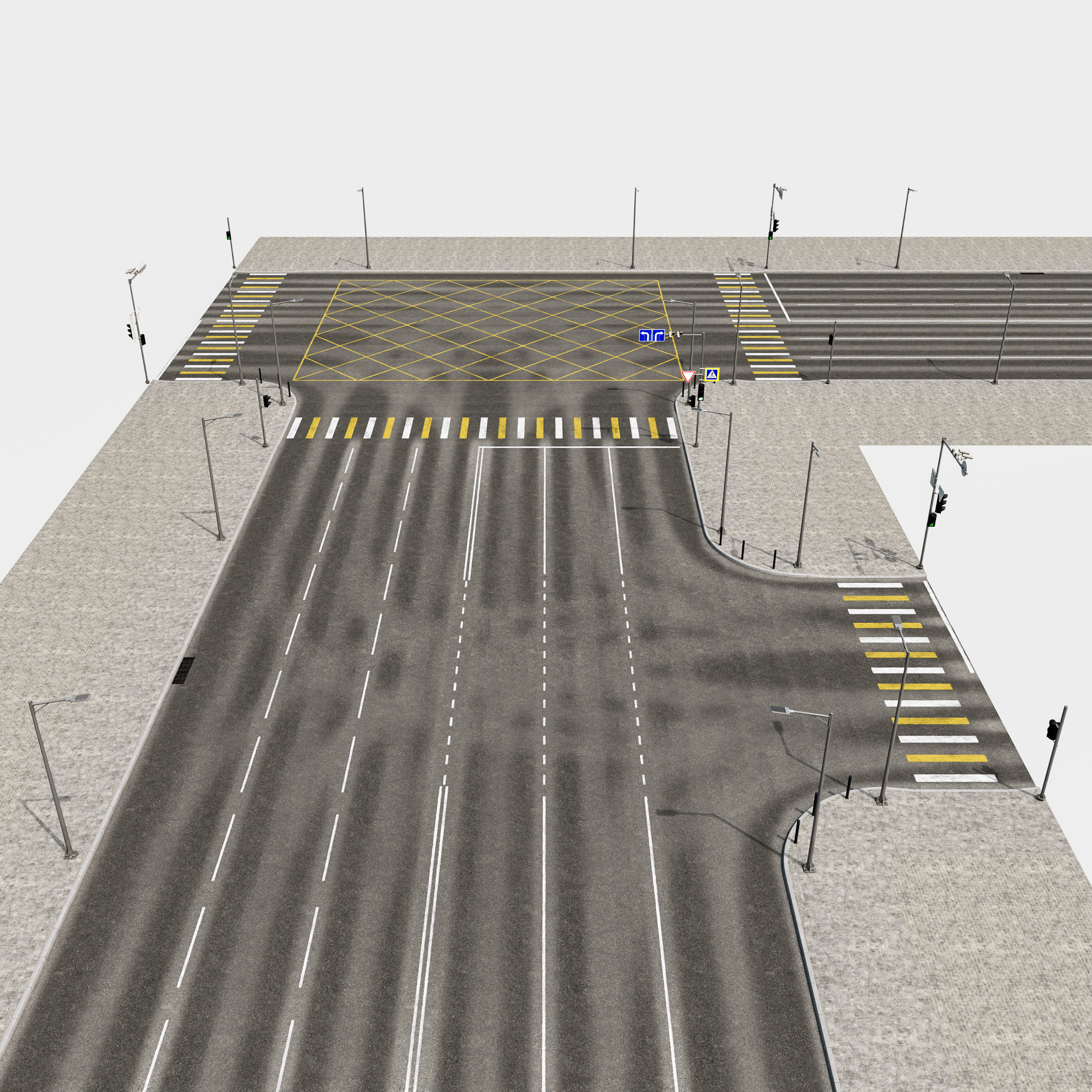Road Fothpath Pack Low-poly 3D model_24