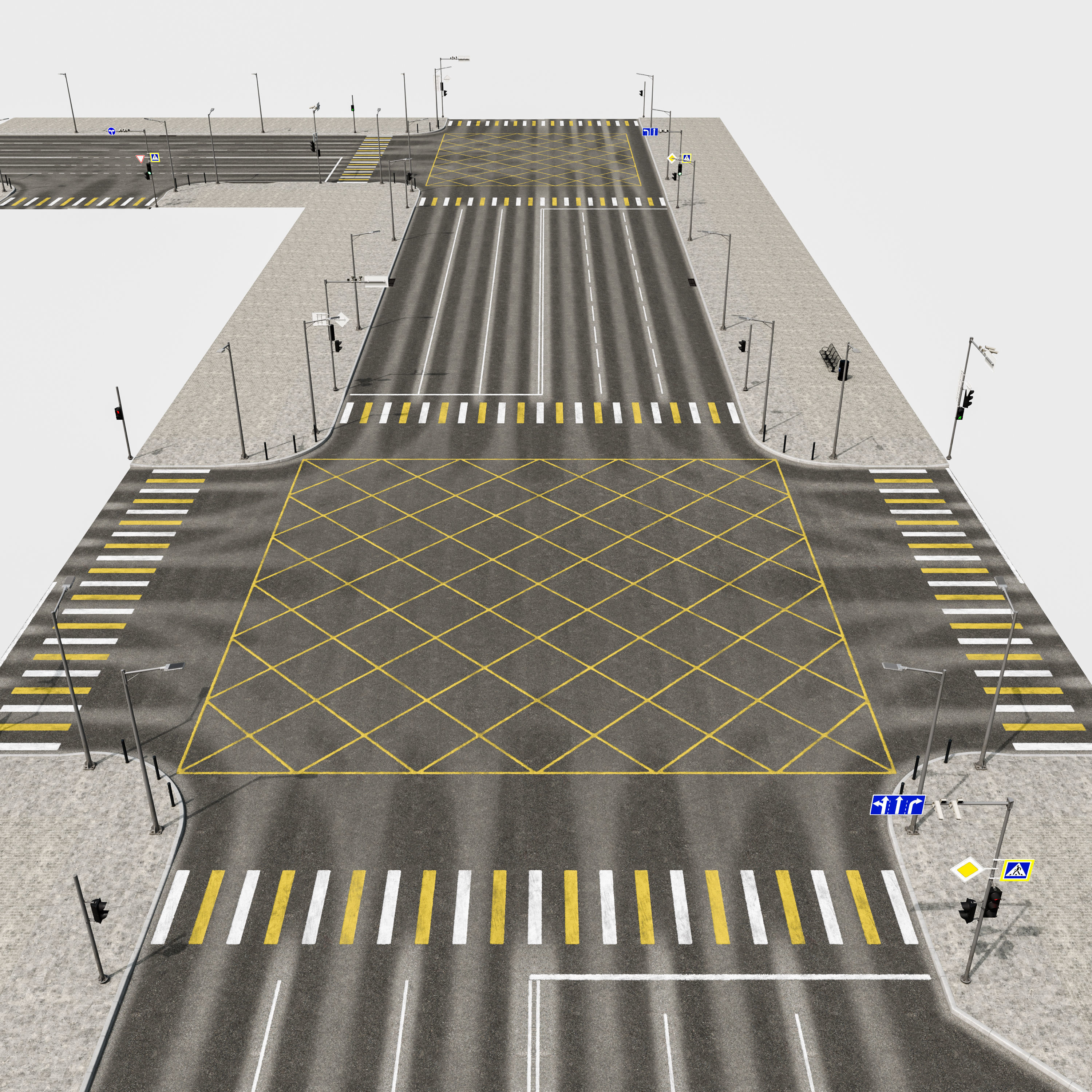 Road Fothpath Pack Low-poly 3D model_27