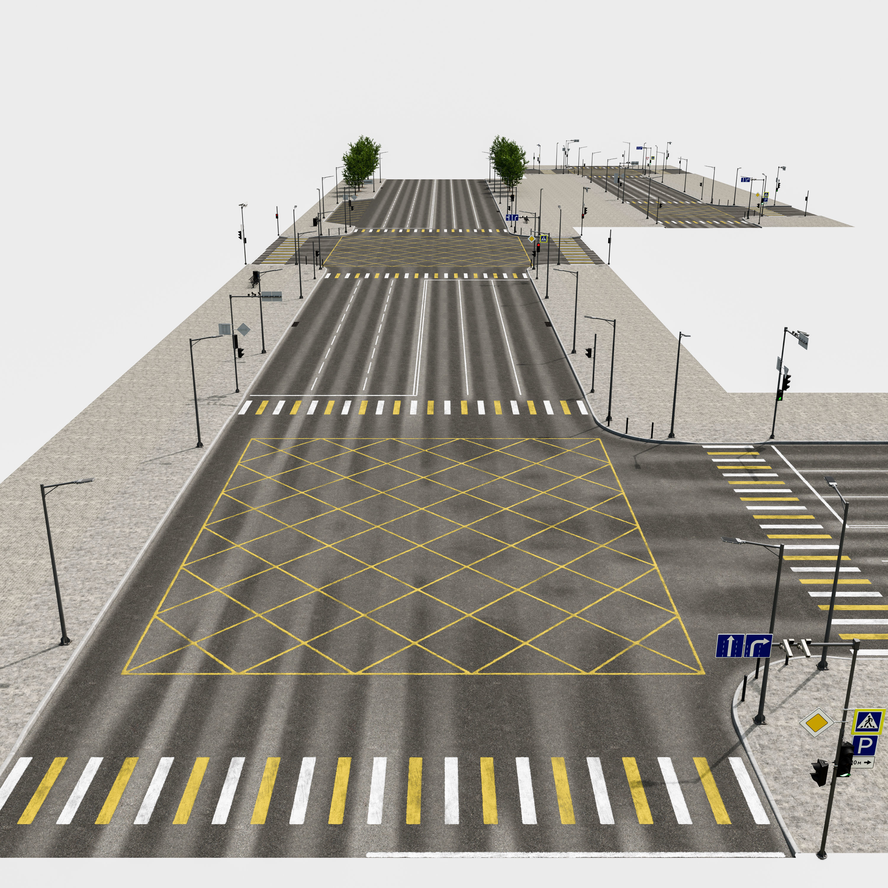 Road Fothpath Pack Low-poly 3D model_26