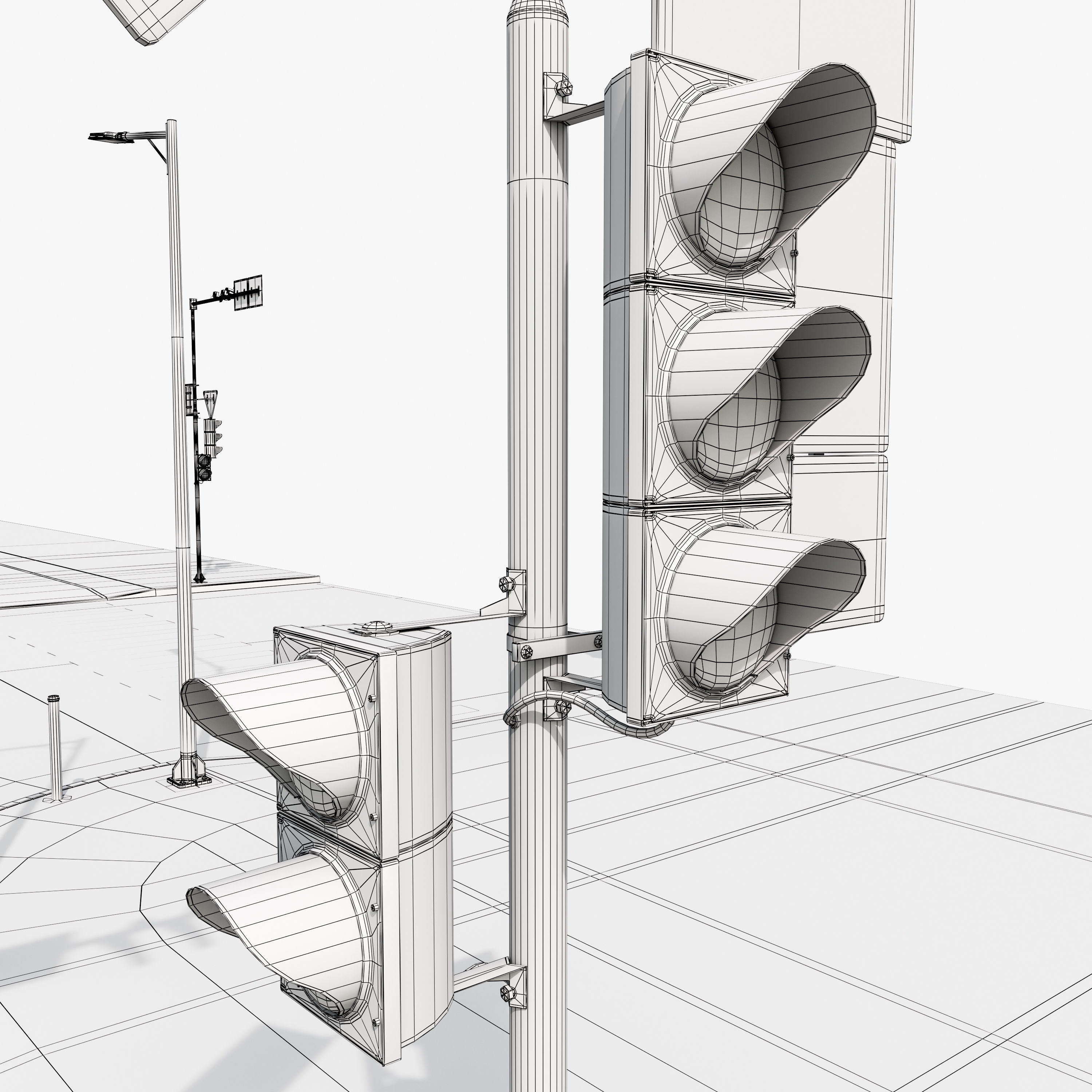 Road Fothpath Pack Low-poly 3D model_51
