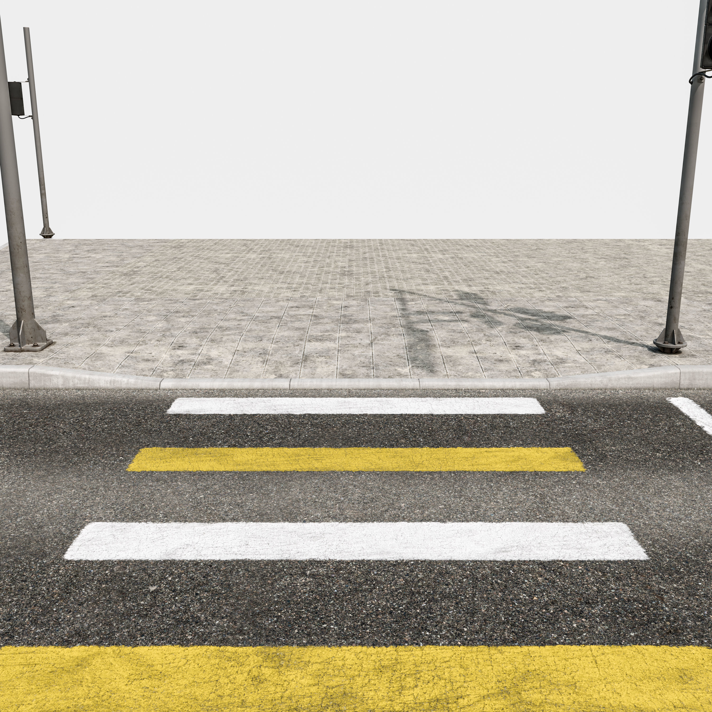 Road Fothpath Pack Low-poly 3D model_21