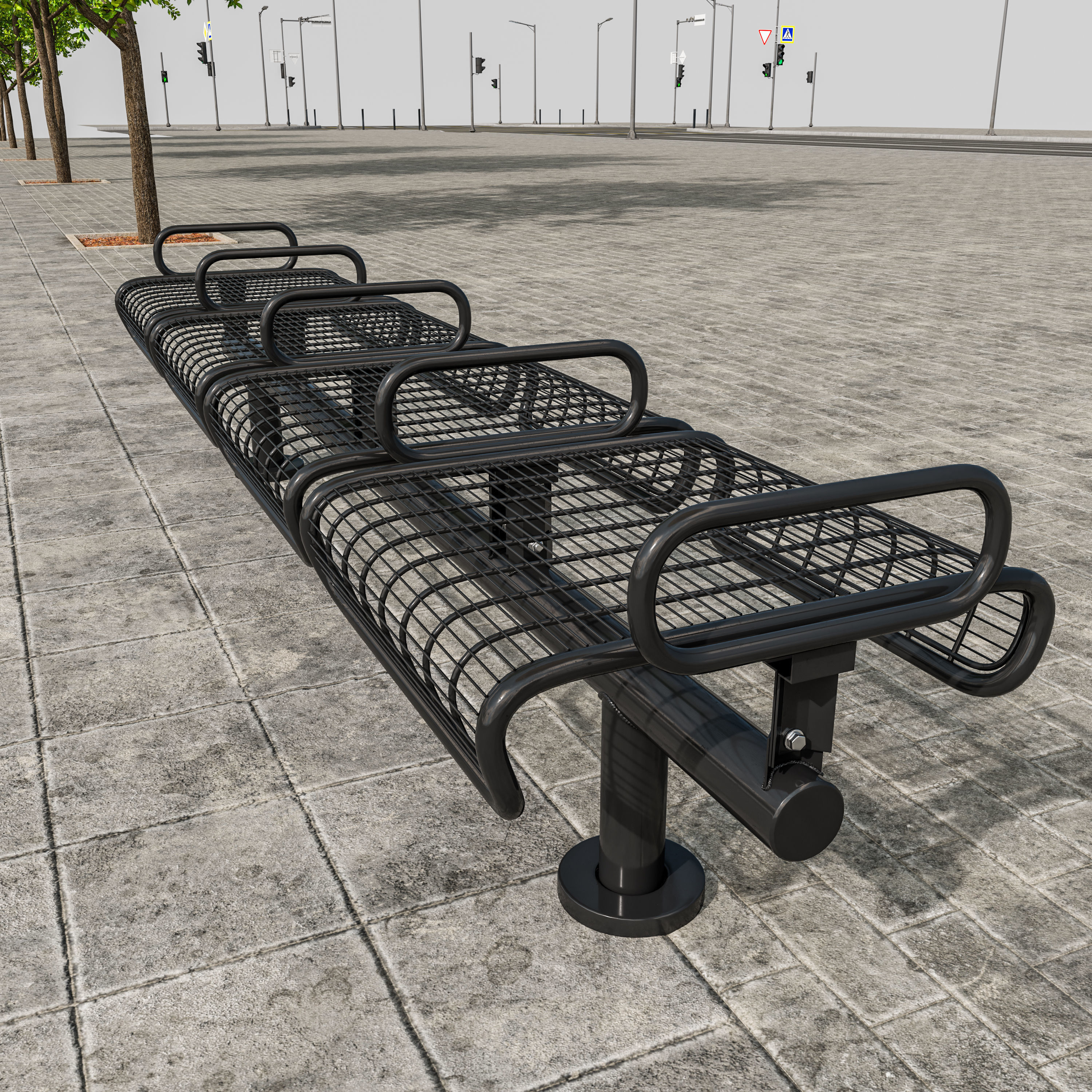 Road Fothpath Pack Low-poly 3D model_29