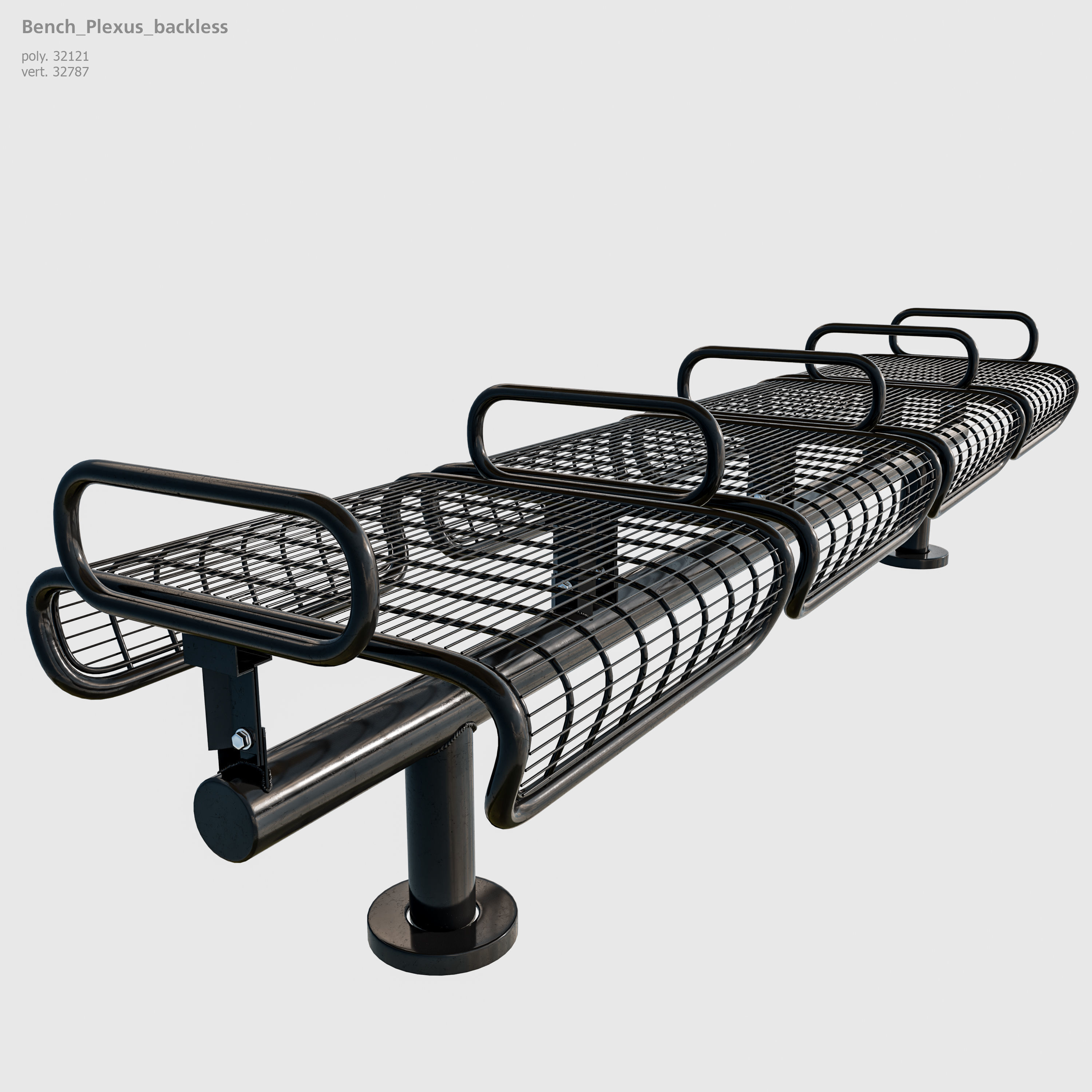 Road Fothpath Pack Low-poly 3D model_17