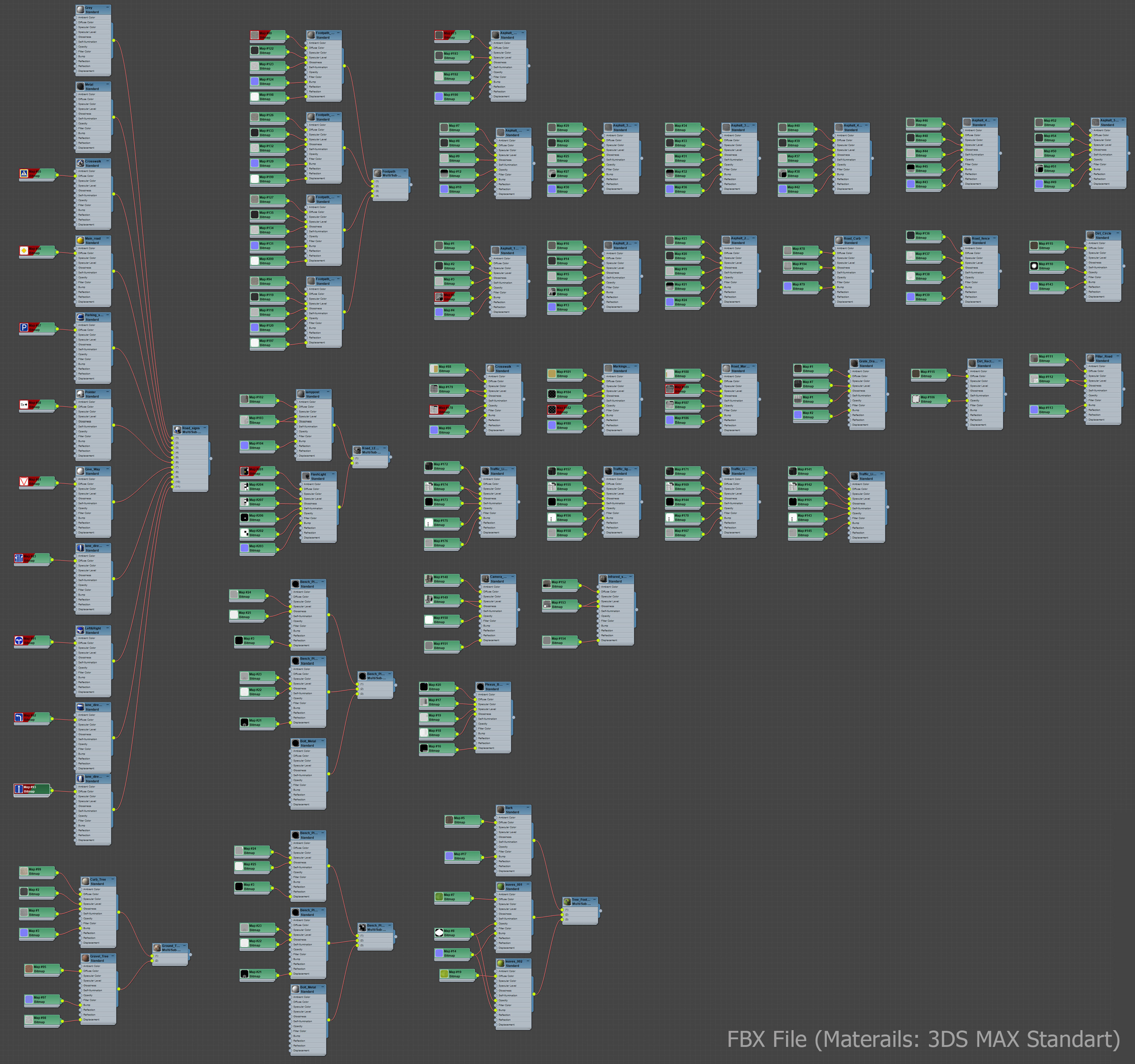 Road Fothpath Pack Low-poly 3D model_59