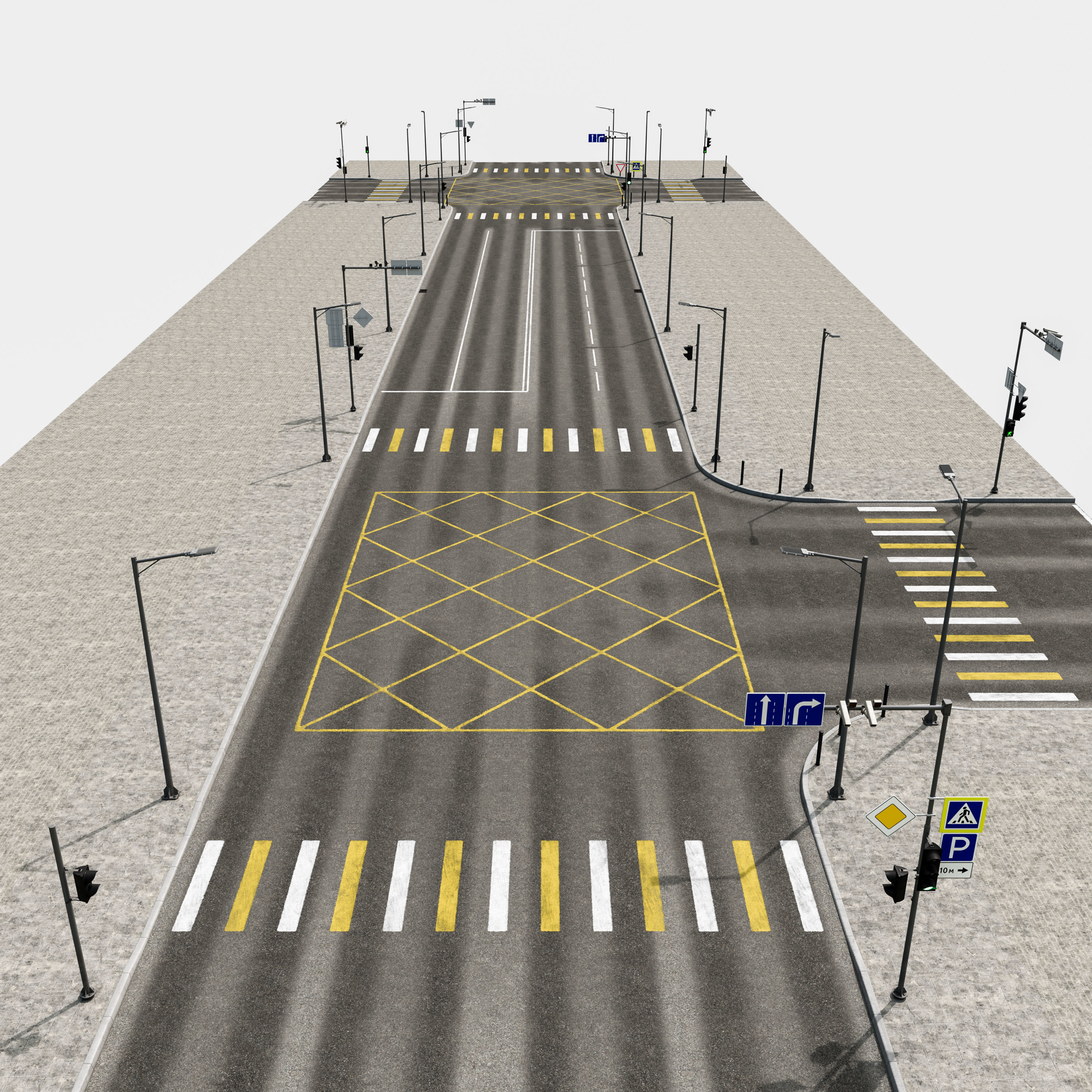 Road Fothpath Pack Low-poly 3D model_28