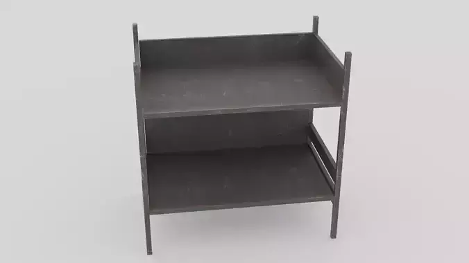 Simple Lowpoly Metal Shelf