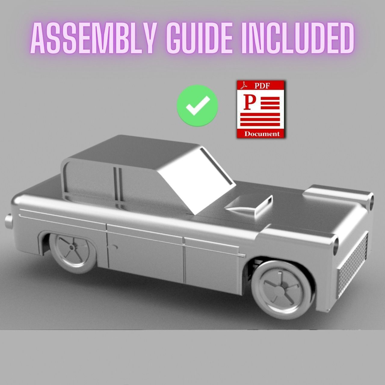 FULLY 3D PRINTED RC CAR 3D print model_1