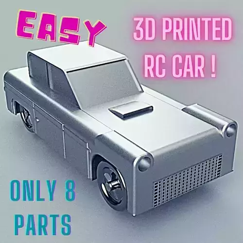 FULLY 3D PRINTED RC CAR 3D print model