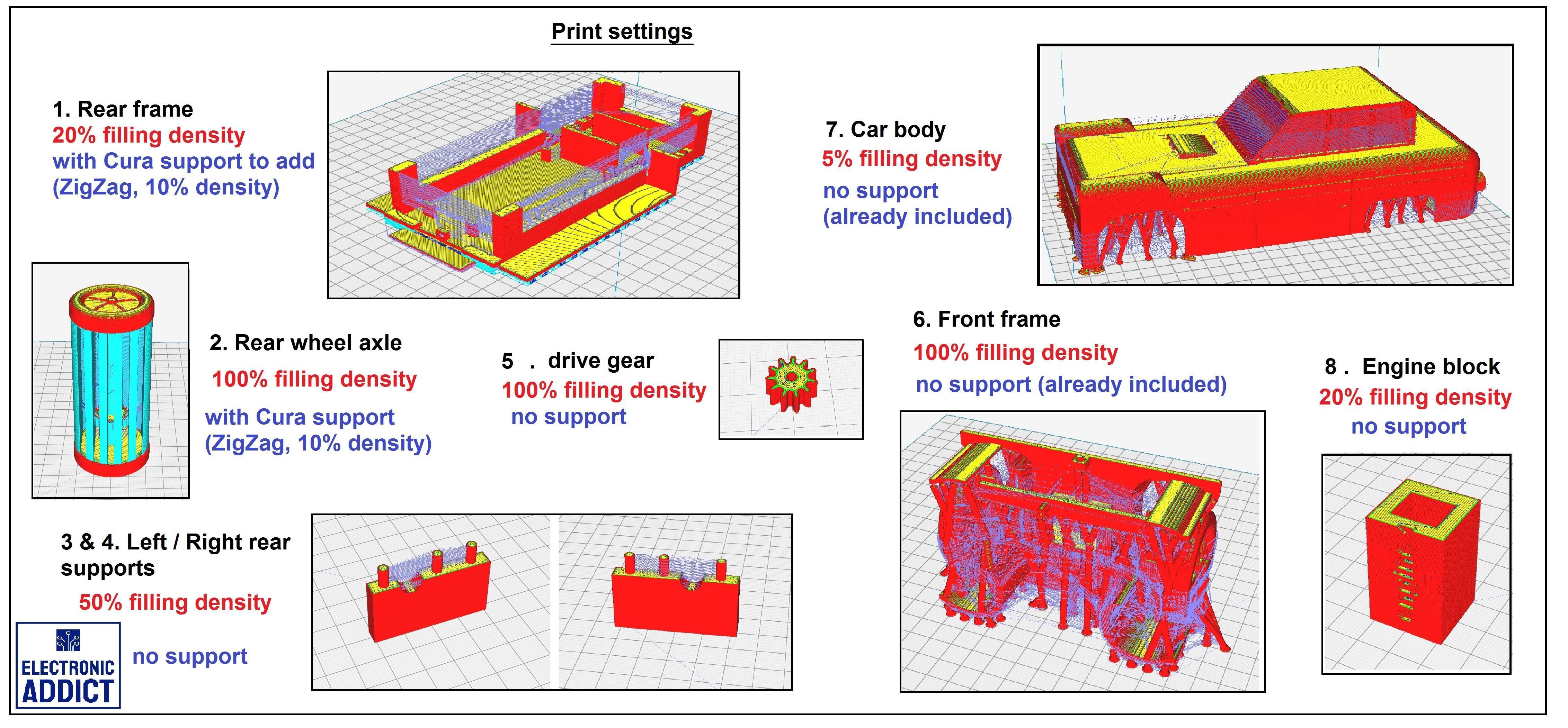 FULLY 3D PRINTED RC CAR 3D print model_4