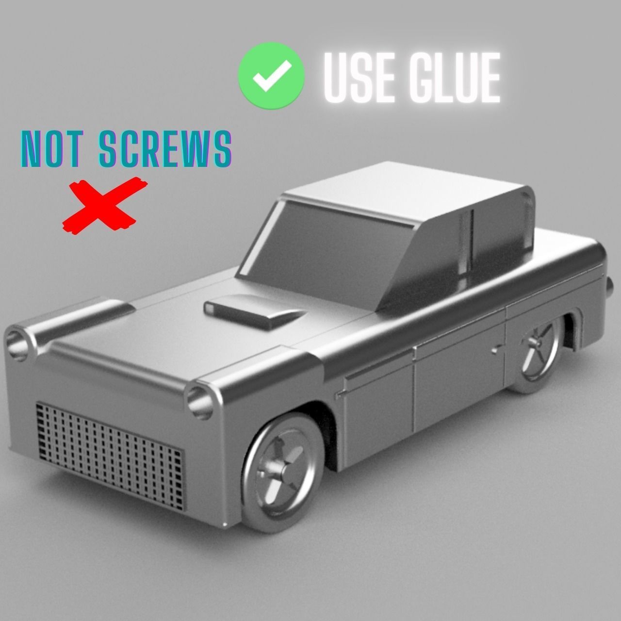 FULLY 3D PRINTED RC CAR 3D print model_2