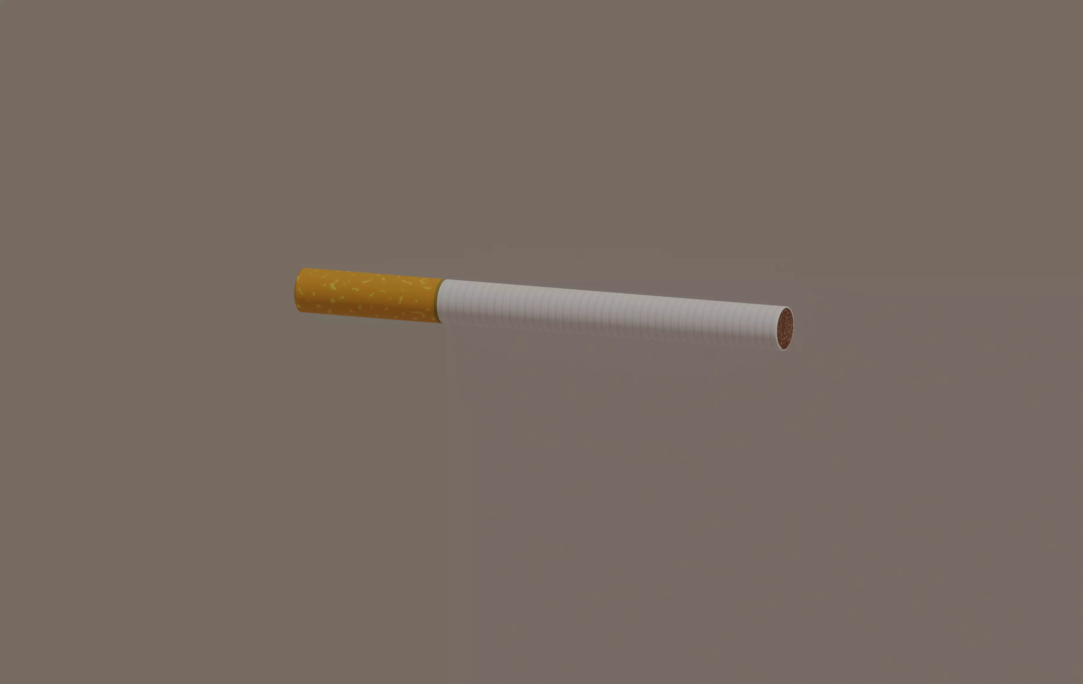 Cigarette Low-poly 3D model_0