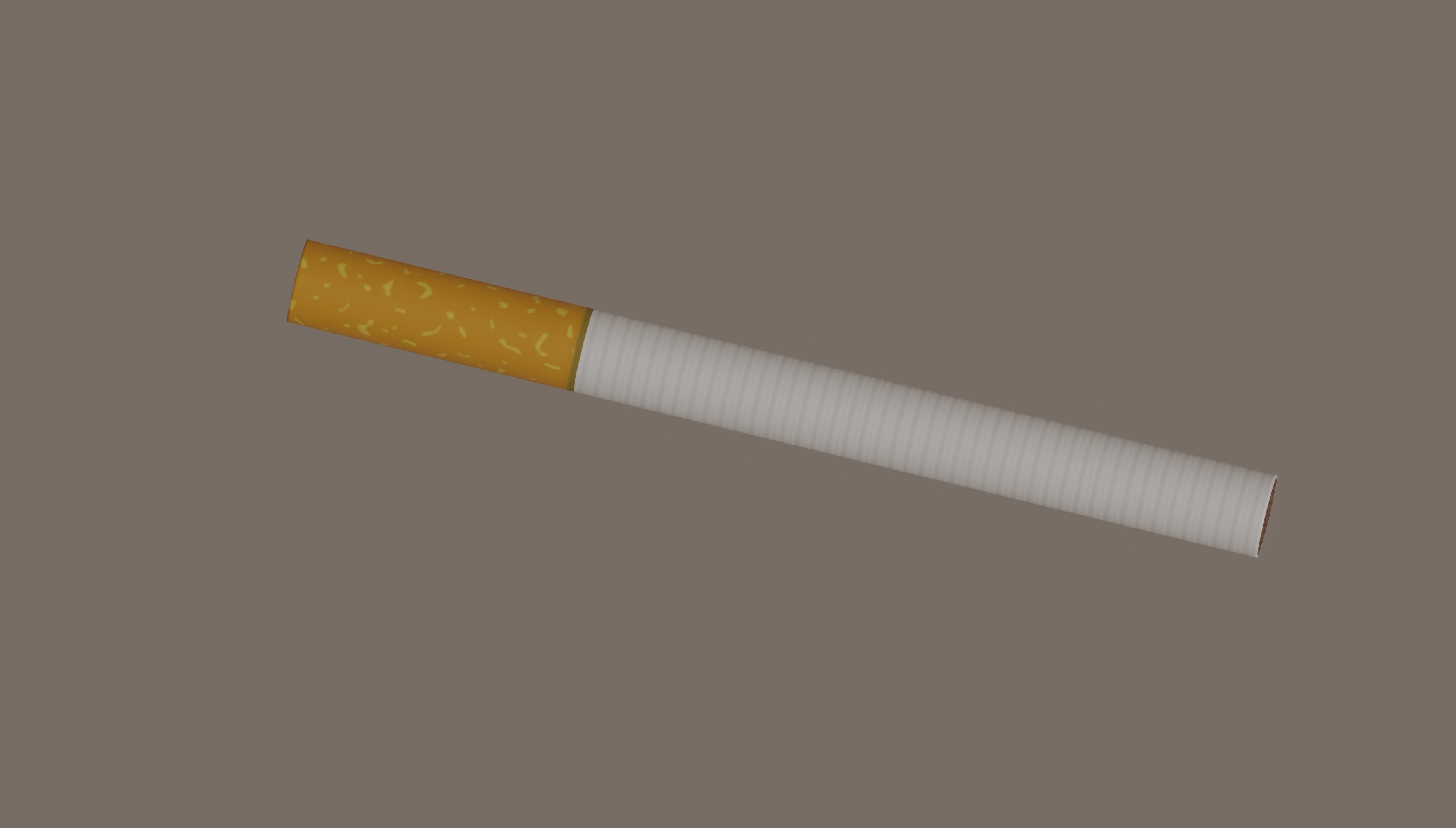 Cigarette Low-poly 3D model_8