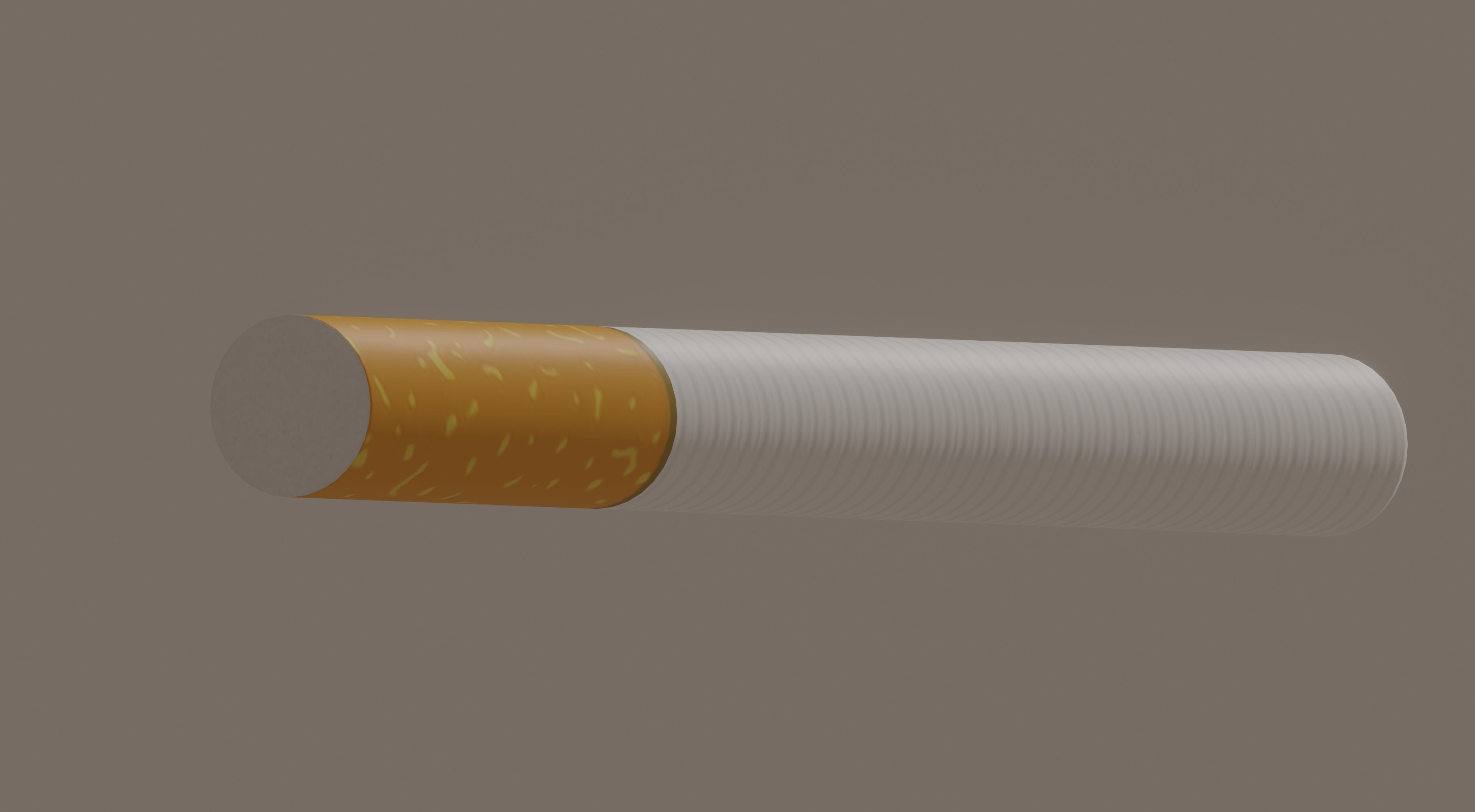 Cigarette Low-poly 3D model_6