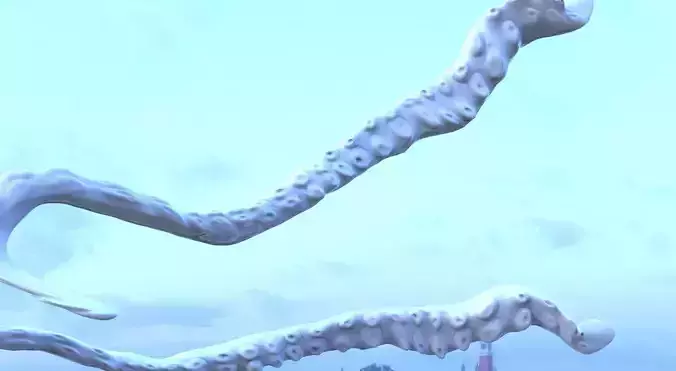 Octopus leg 3D model
