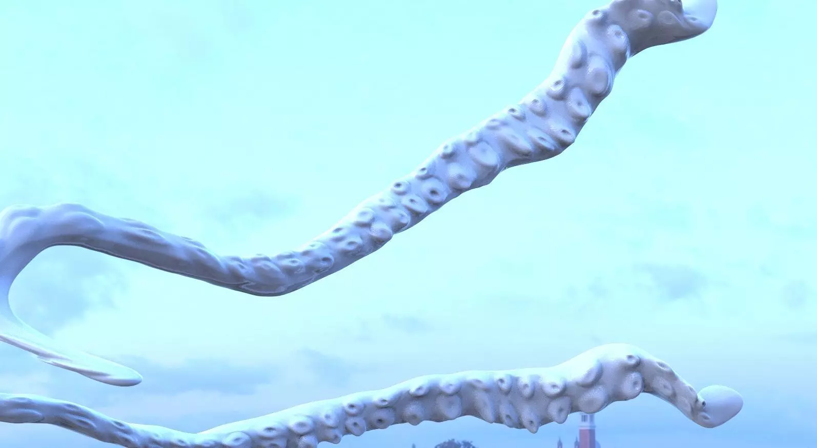 Octopus leg 3D model_0