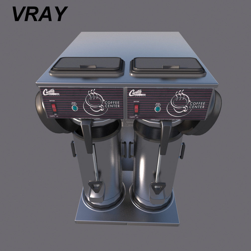 Commercial Coffee Maker 3D model_2