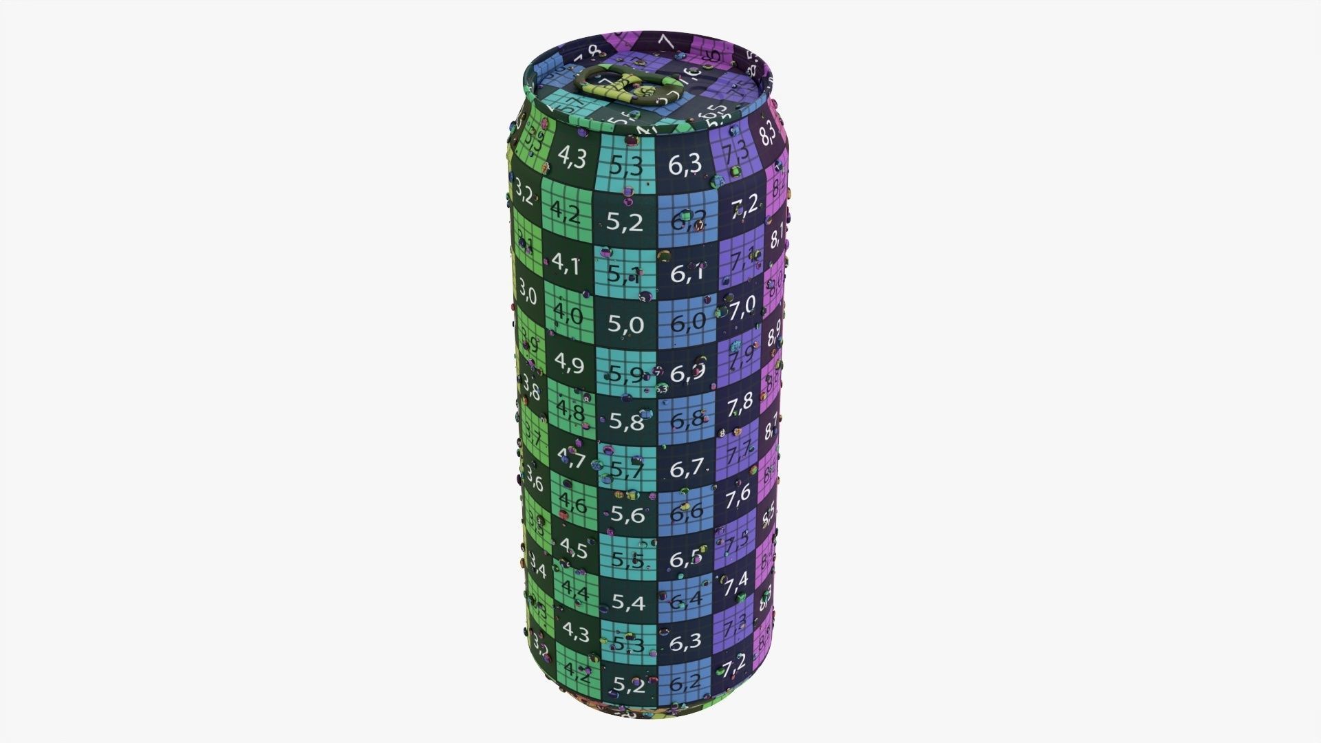 Standard beverage wet can 500 ml 16-9 oz 3D model_9