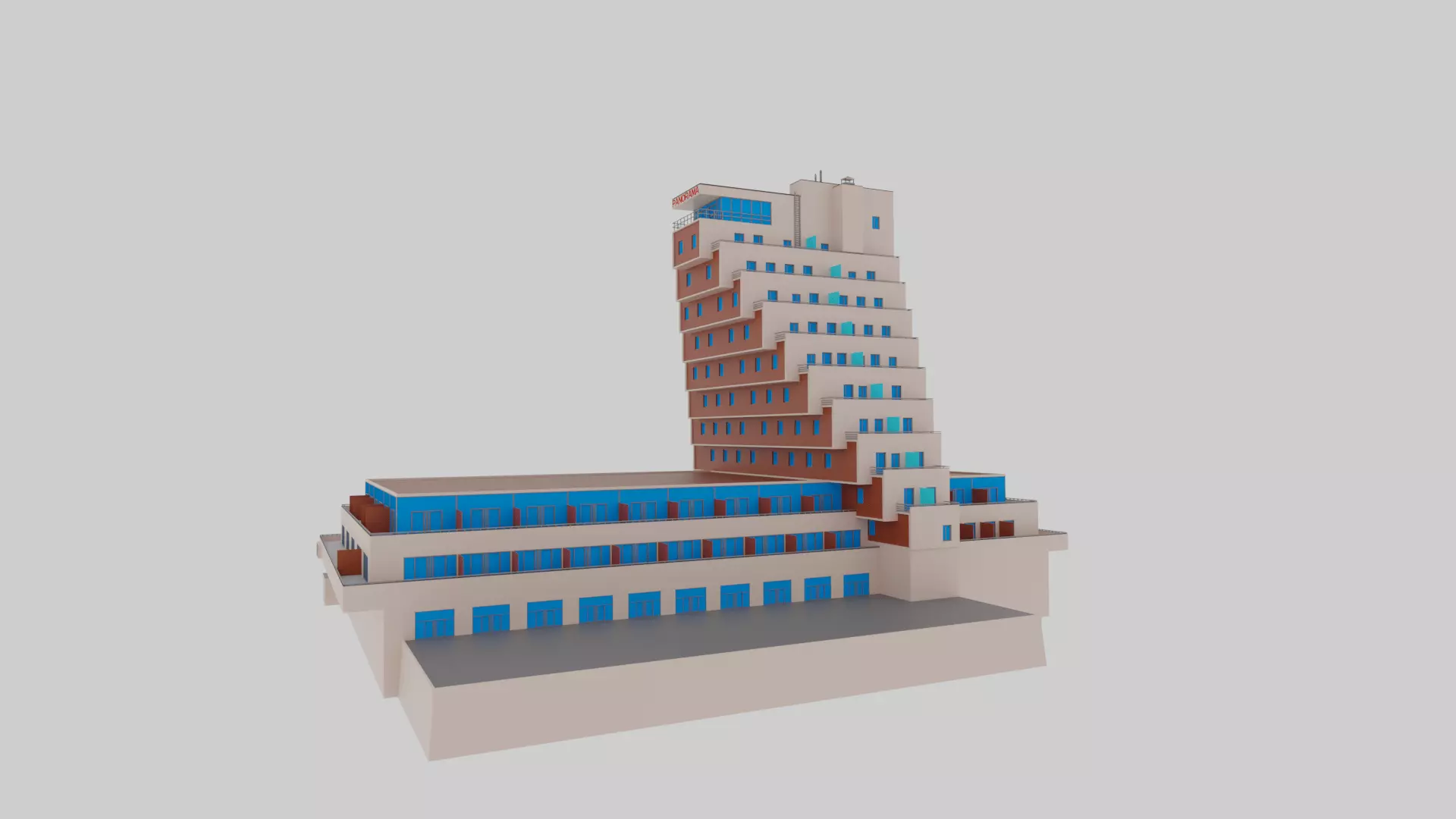 Hotel Panorama from Molchat Doma  Free 3D print model_0