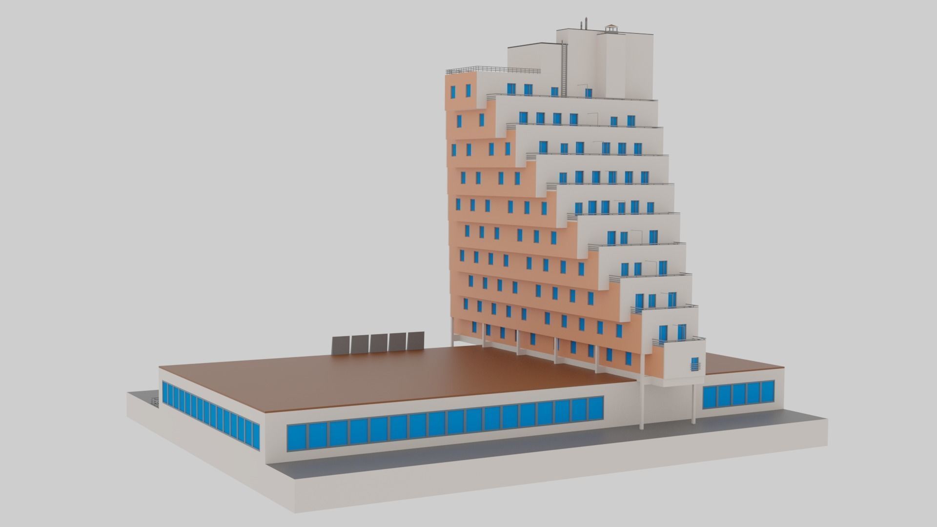 Hotel Panorama from Molchat Doma  Free 3D print model_3