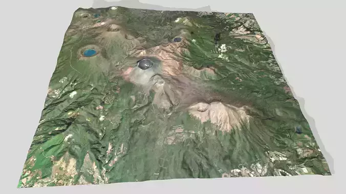 Mountain landscape Kirishima Kinkowan National Park Japan