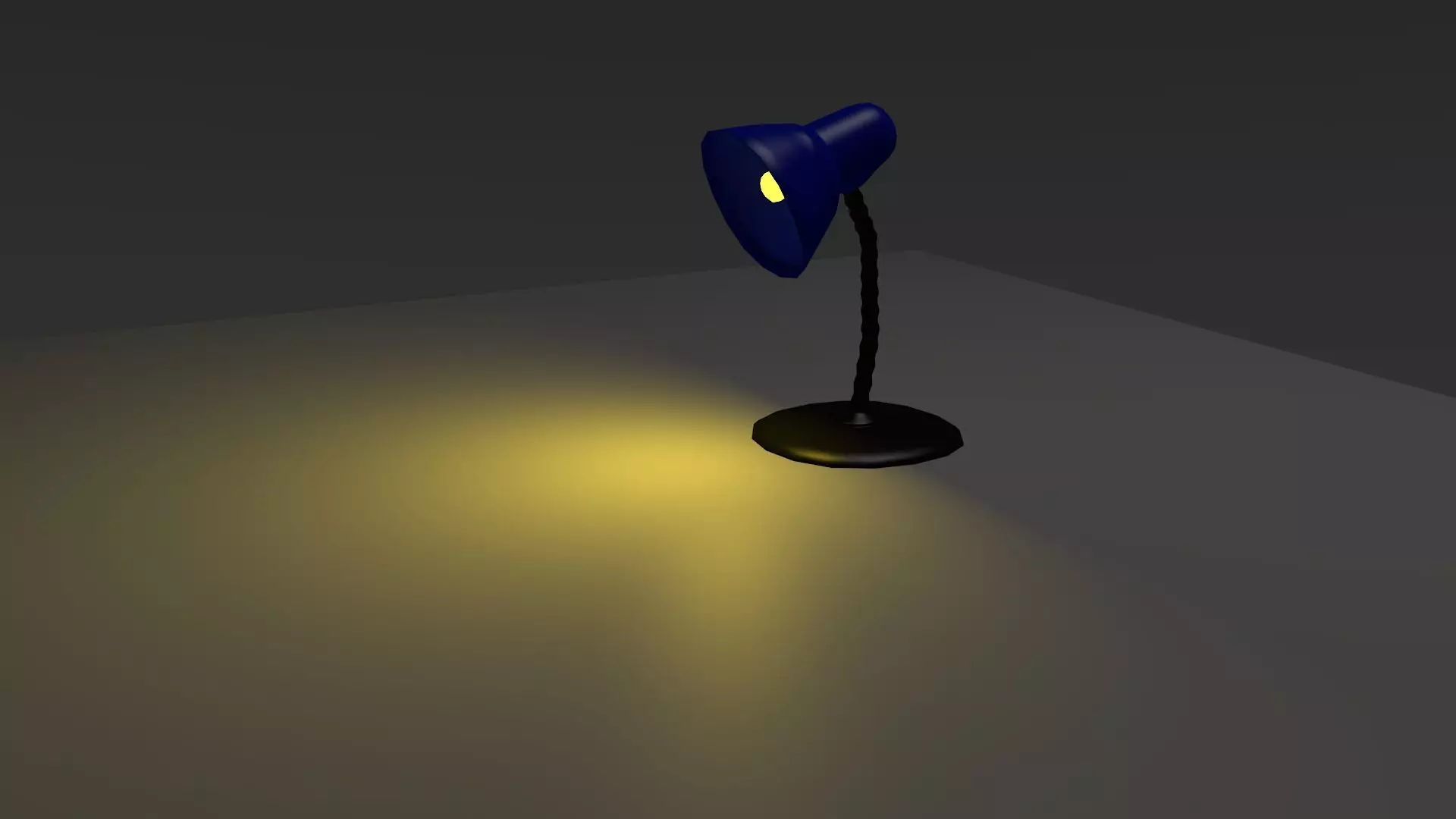 Desk Lamp Low-poly 3D model_0