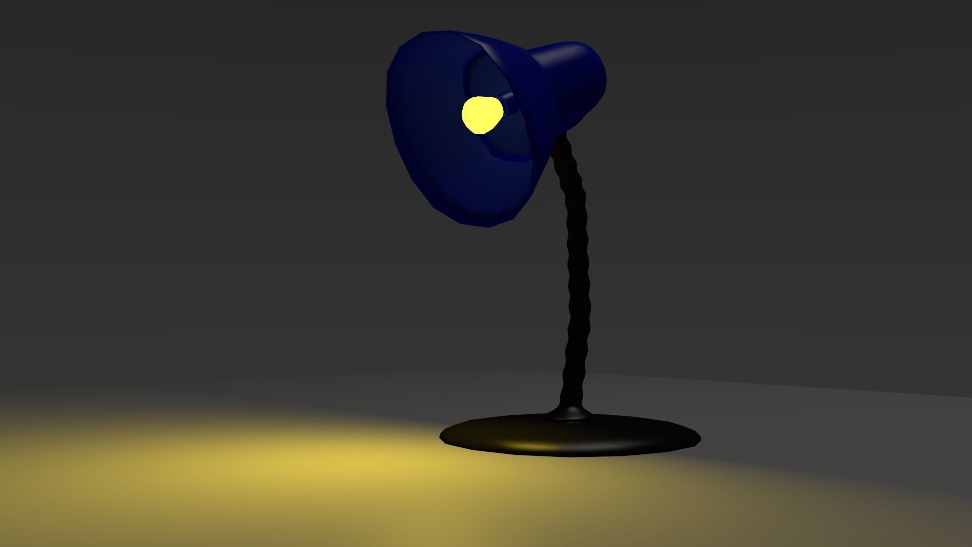 Desk Lamp Low-poly 3D model_6