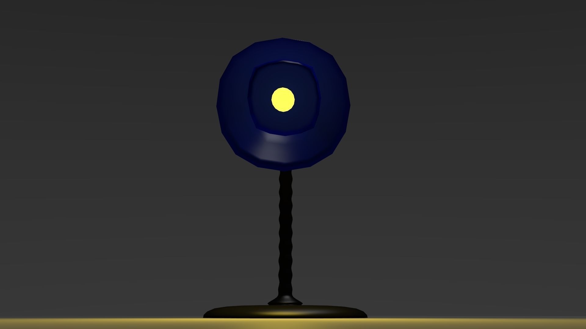 Desk Lamp Low-poly 3D model_3