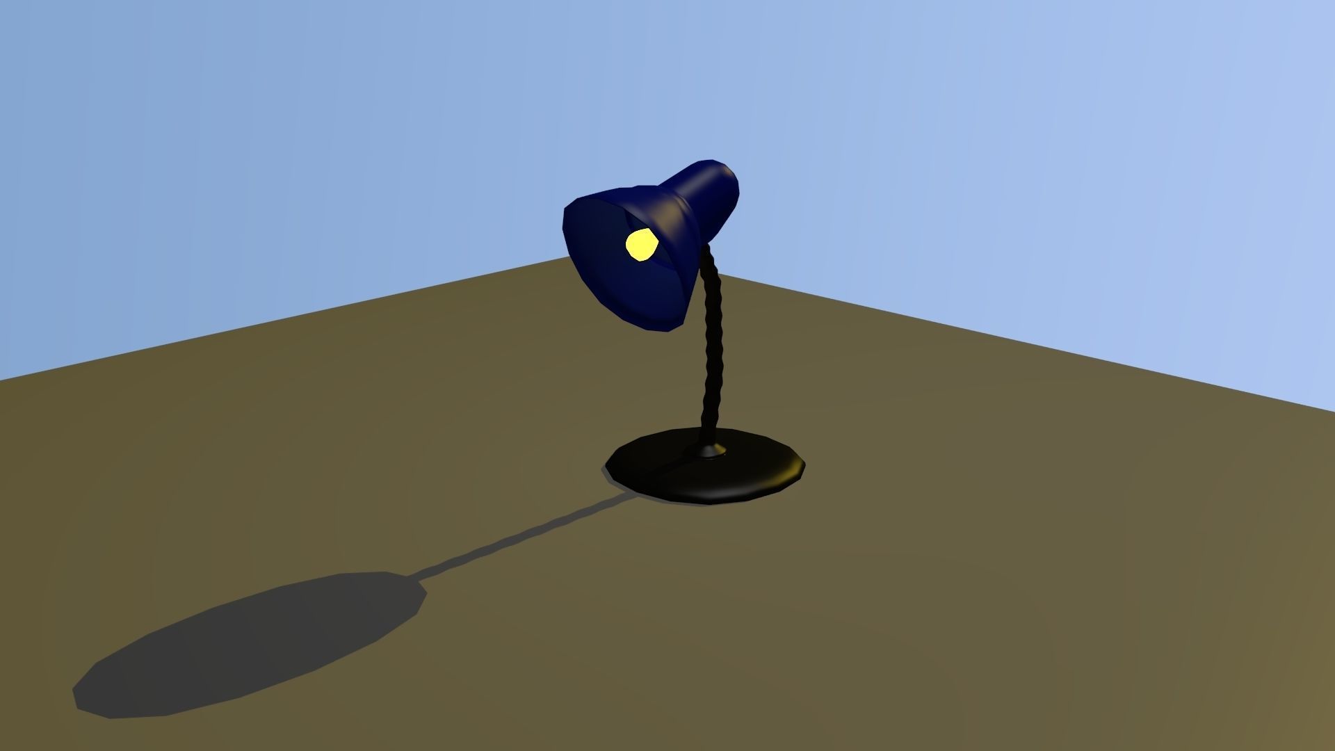Desk Lamp Low-poly 3D model_4