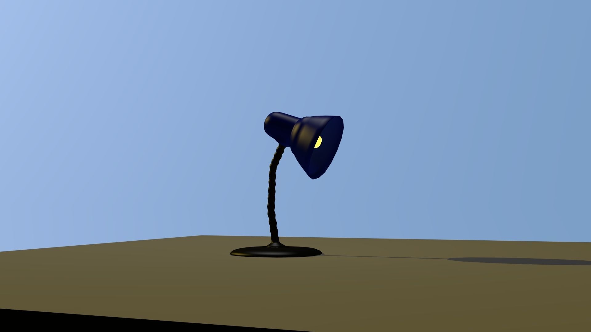 Desk Lamp Low-poly 3D model_5