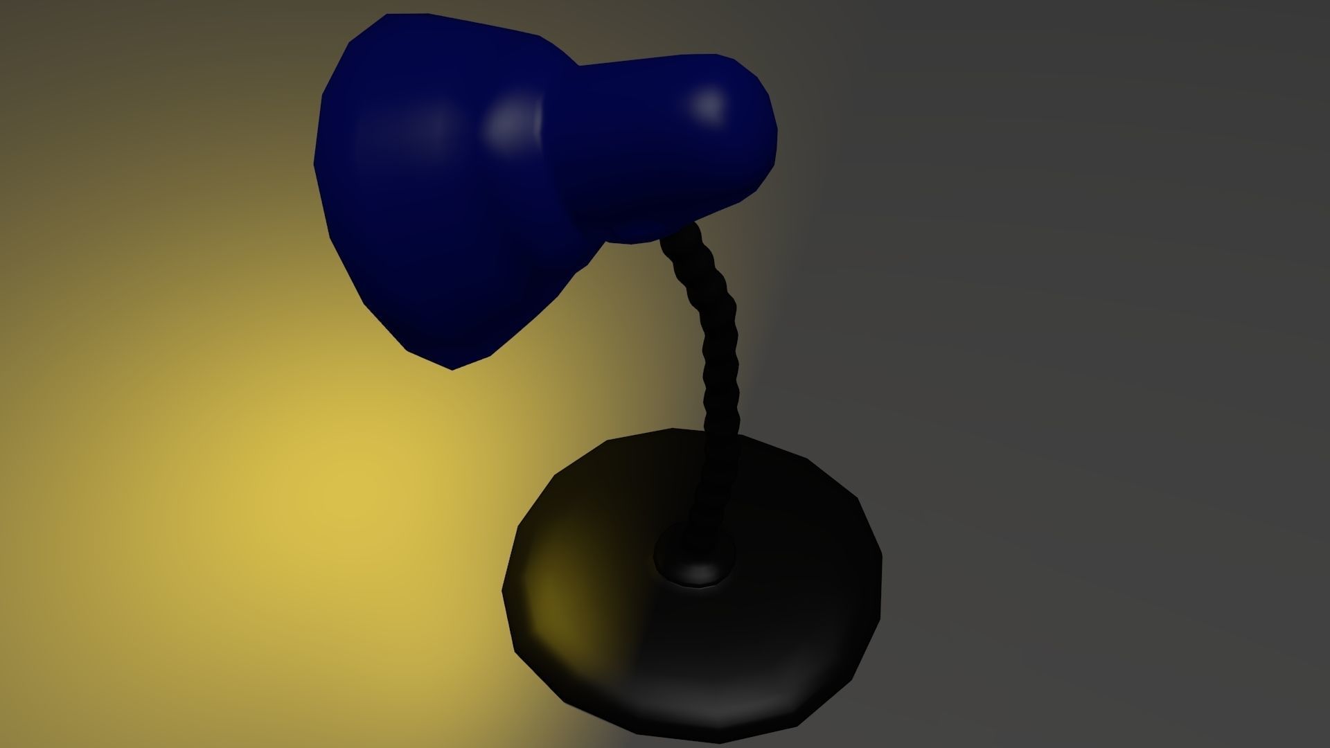 Desk Lamp Low-poly 3D model_2