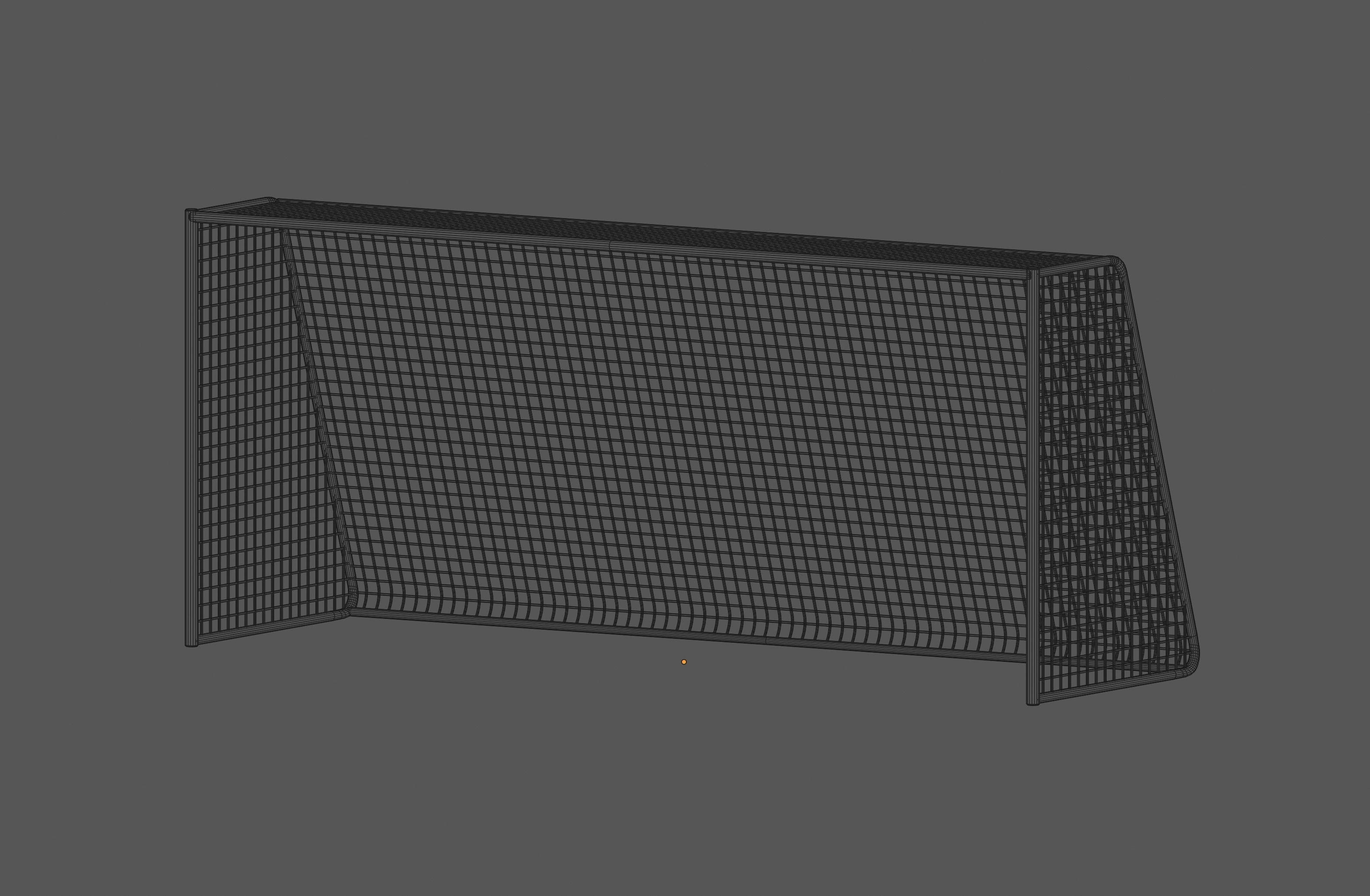 Soccer Goal Low-poly 3D model_7
