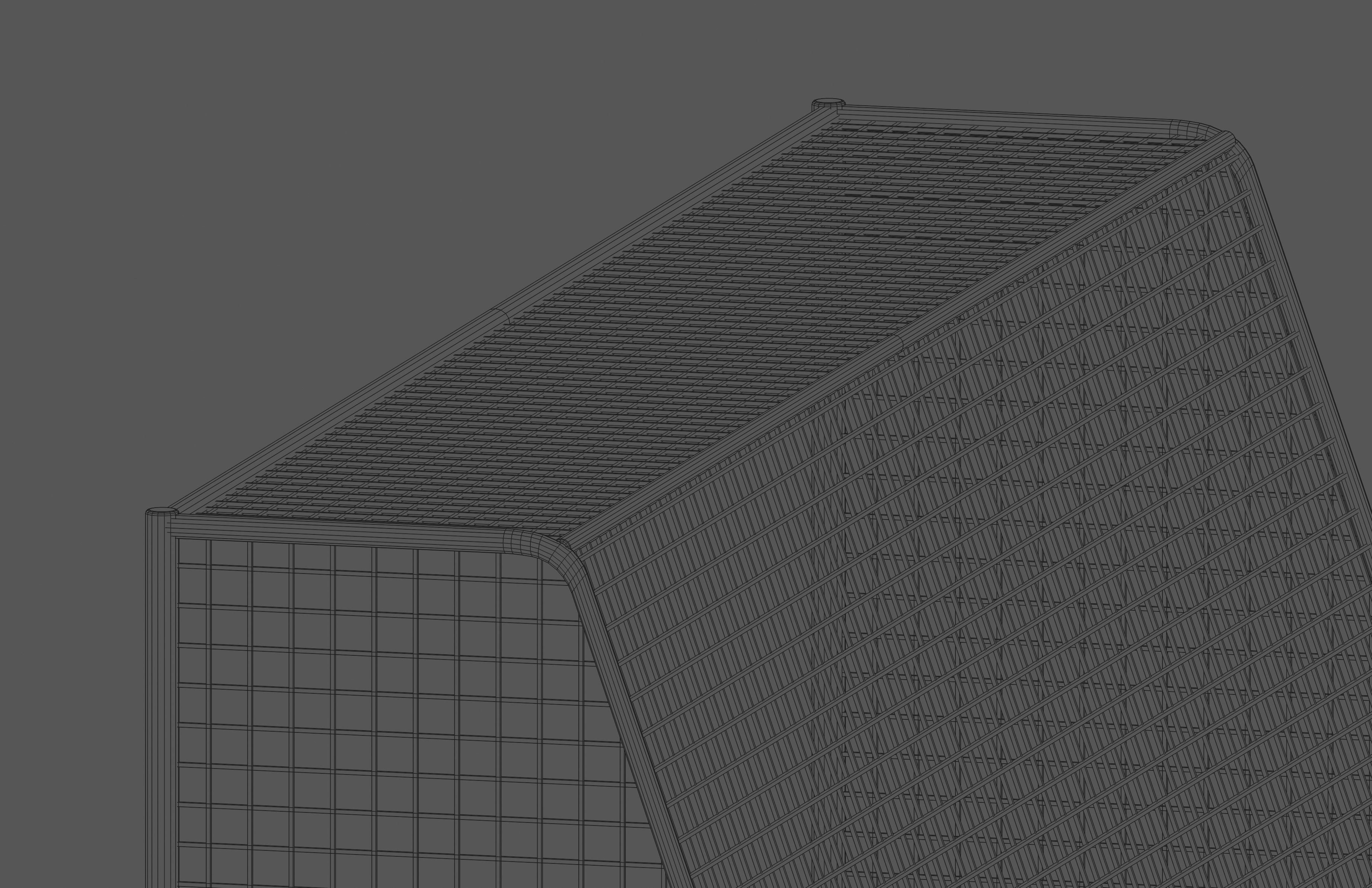 Soccer Goal Low-poly 3D model_9