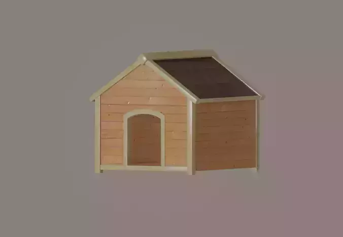 Dog House Low-poly 3D model