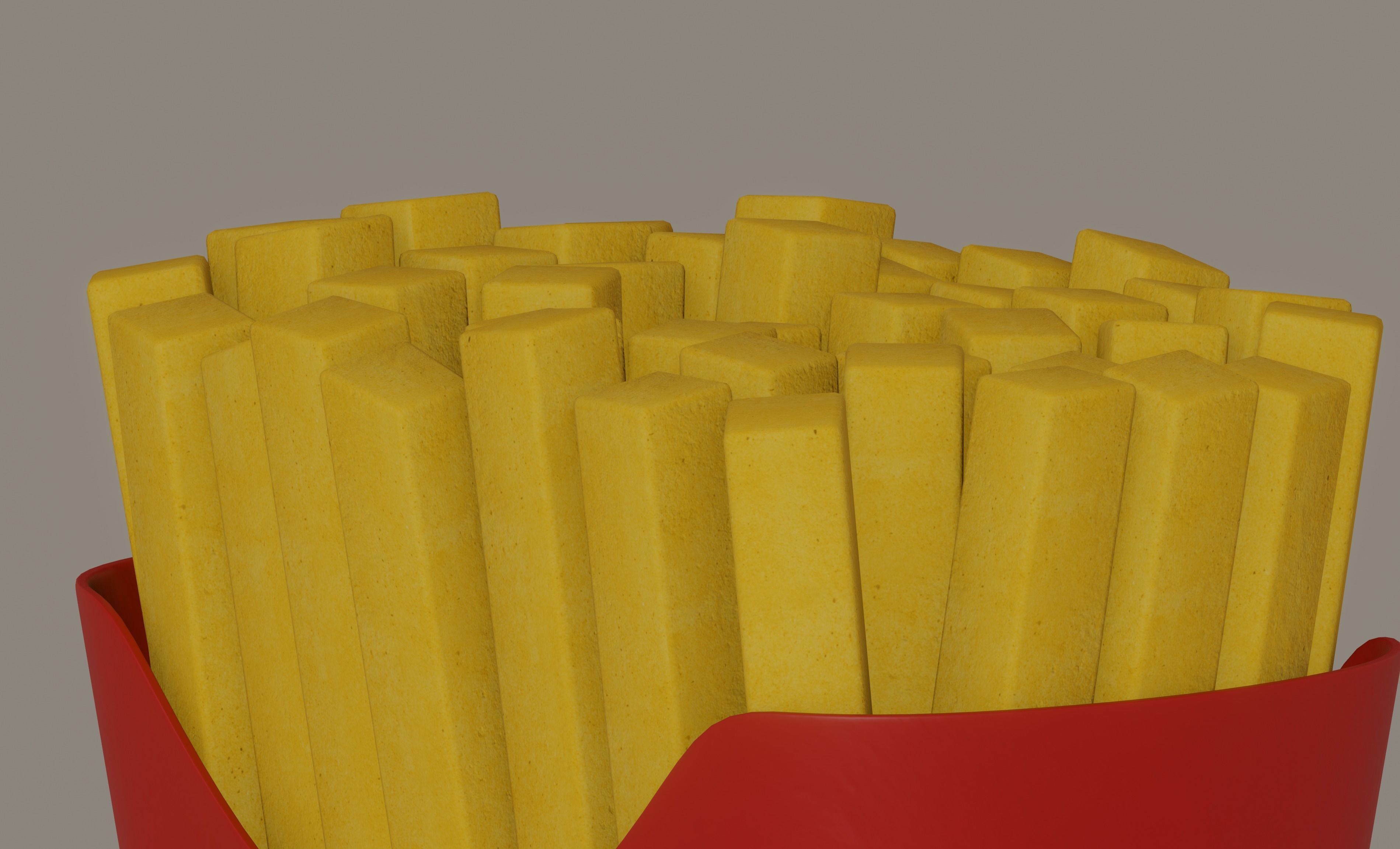 French Fries 3D model_8
