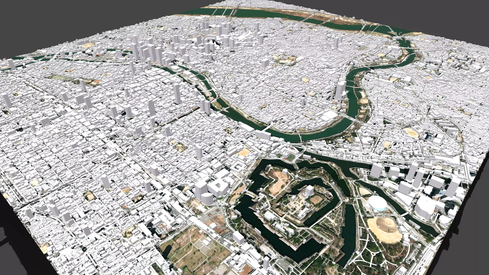 Cityscape Nagoya Japan 3D model