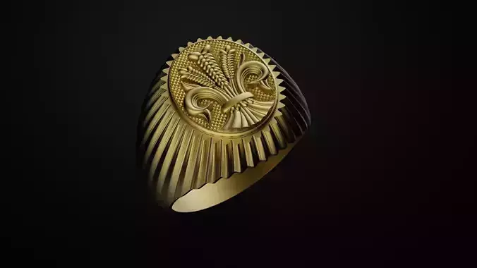 RING WITH PATTERN