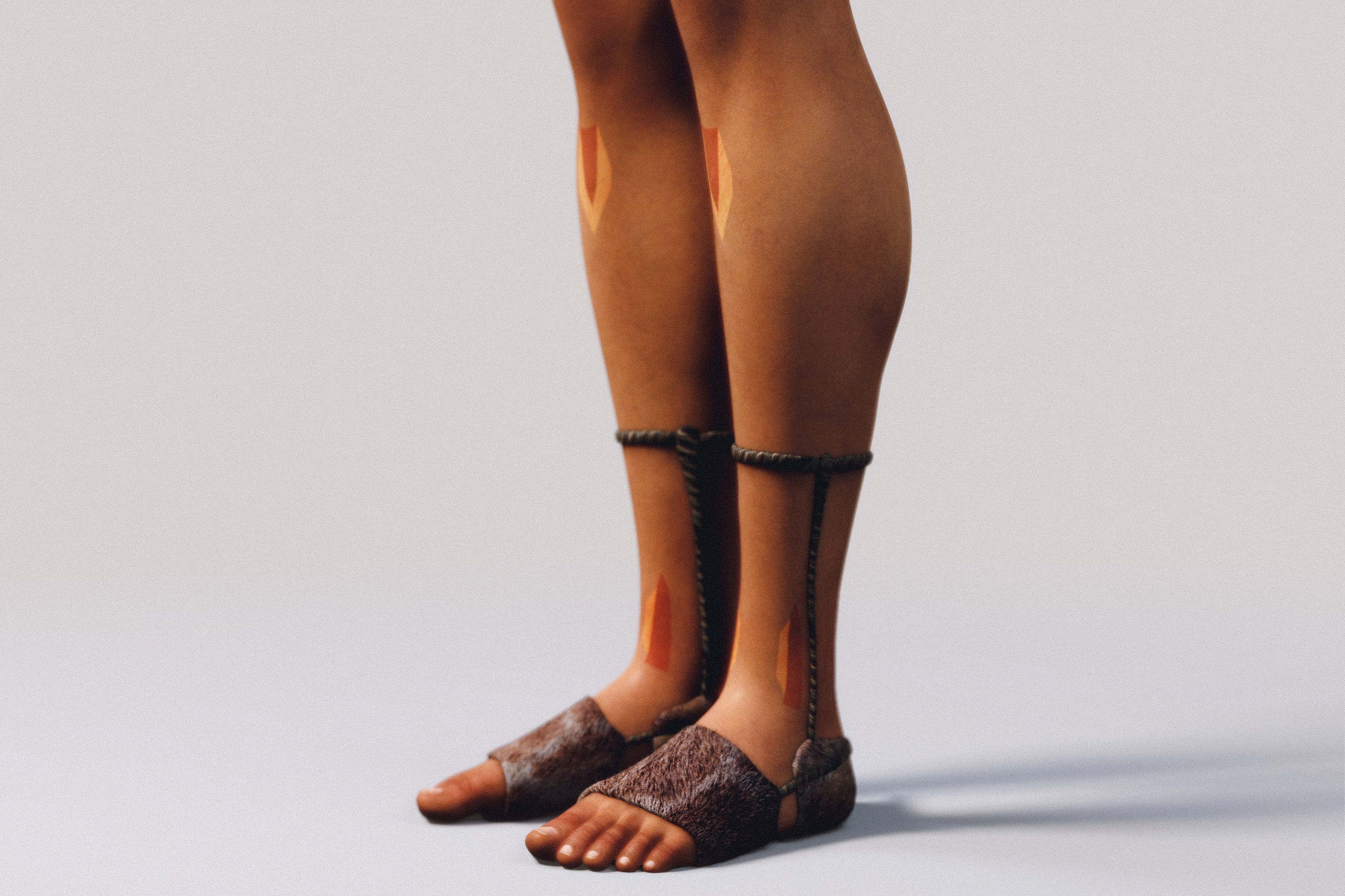 Native Indigenous Woman - Fully Rigged PBR 3D model_9