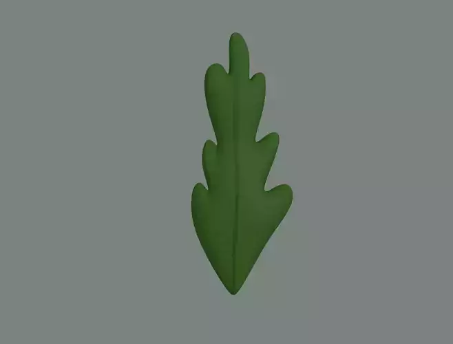 Toon Tall Bush 3D model