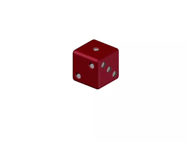 D6 Dice 6 3D print model