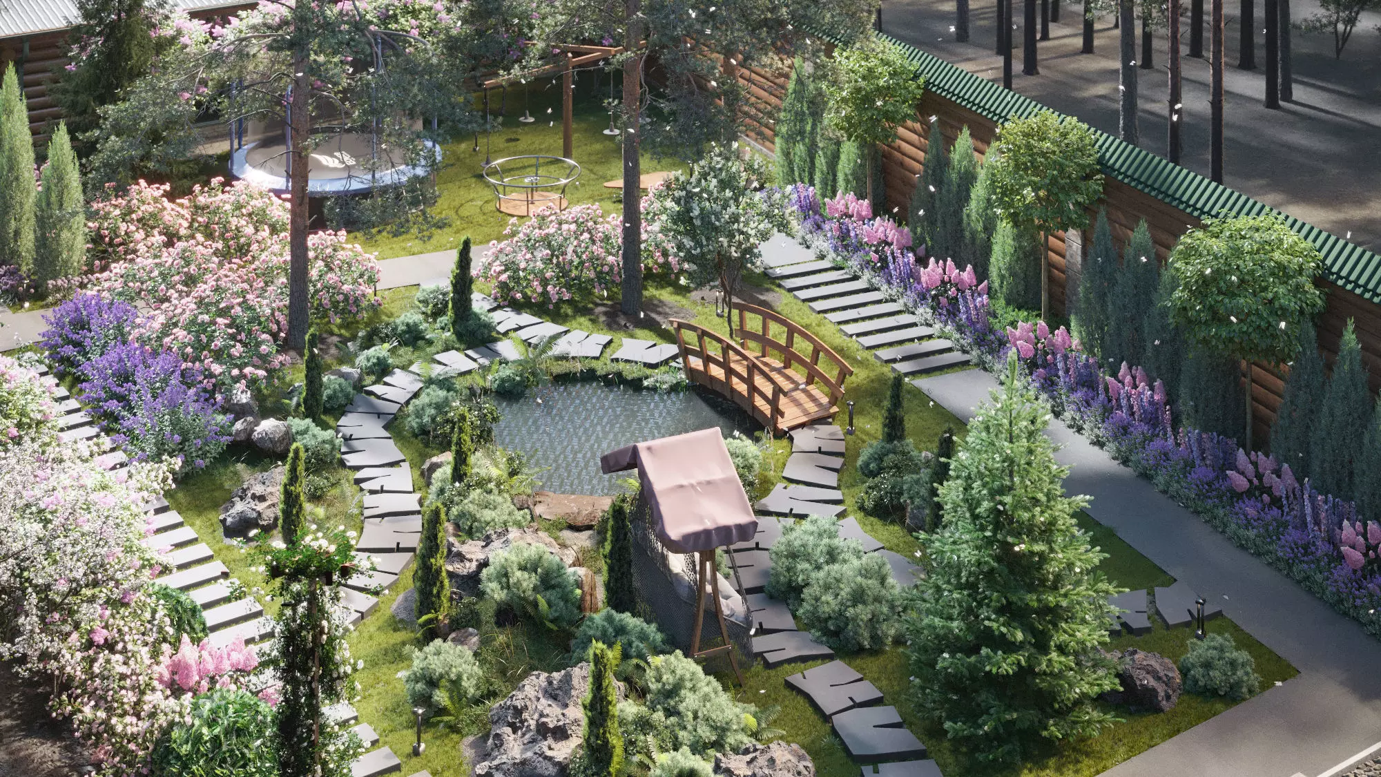 Exterior scene 3D model_0