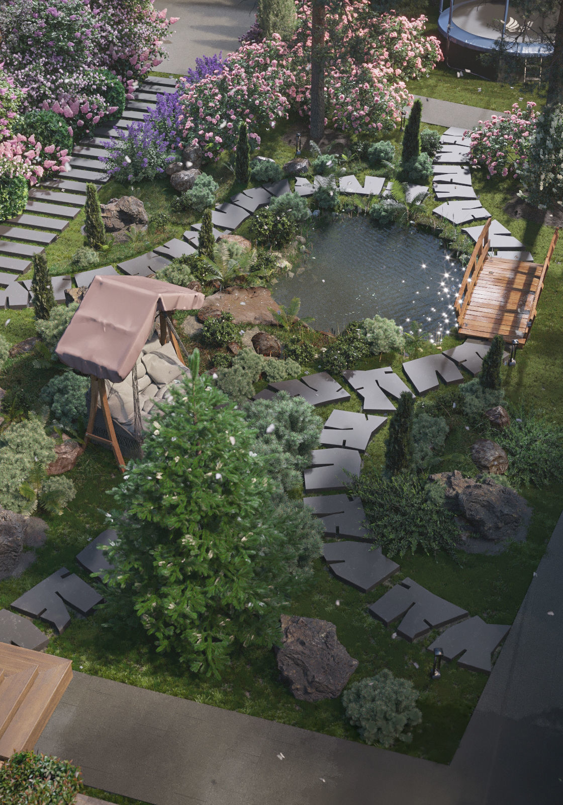 Exterior scene 3D model_1