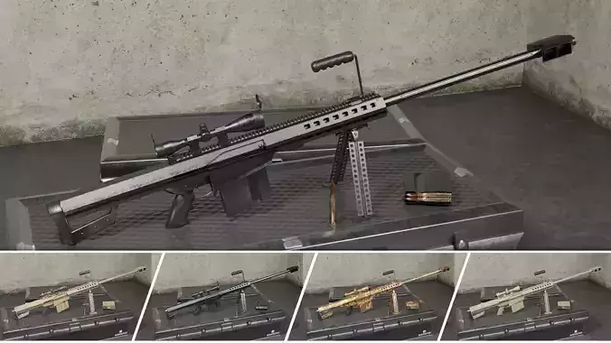 M82 Barrett Game Ready 5 Textures