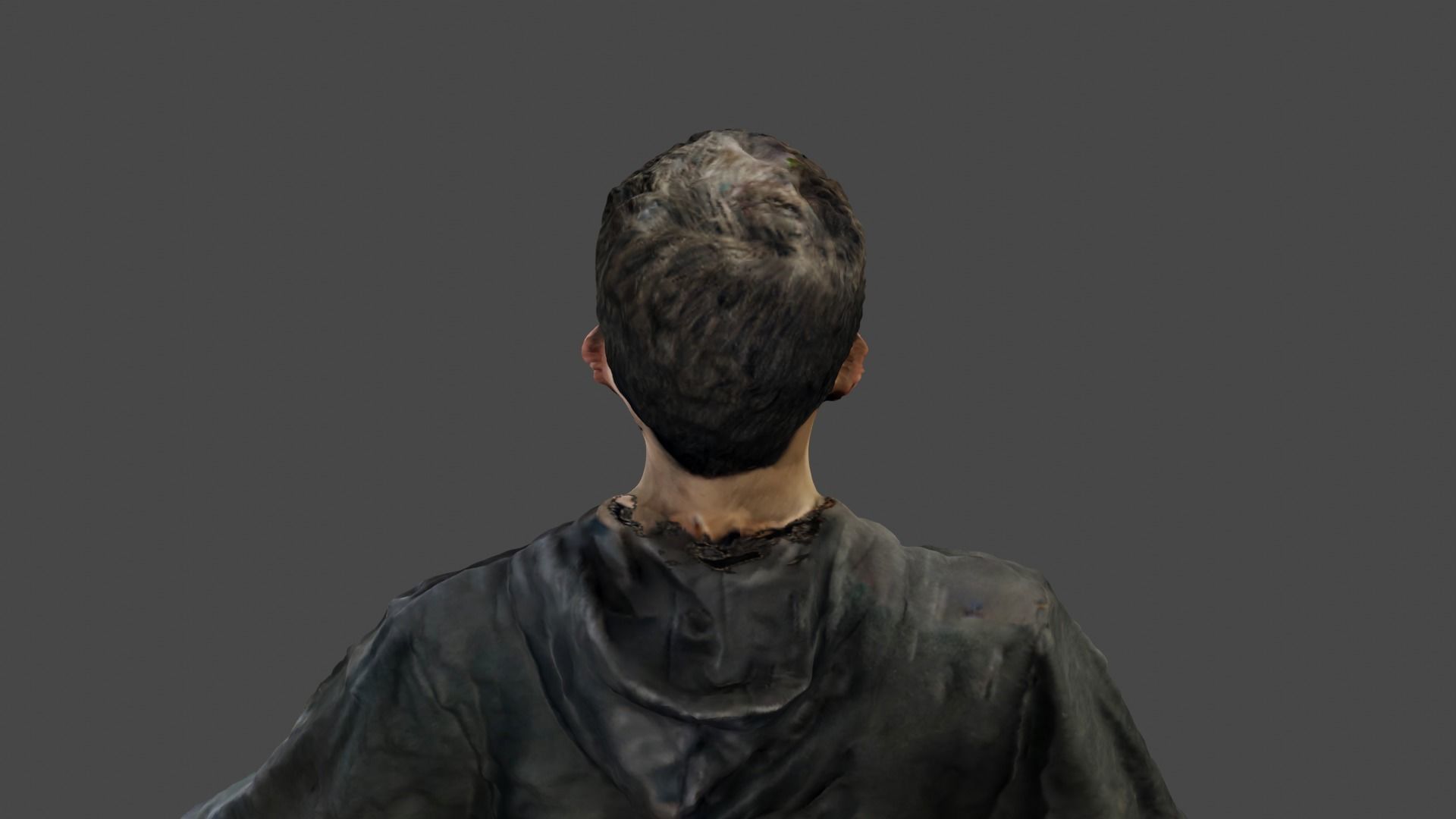 Rigged Human Photoscan - Male Low-poly 3D model_16