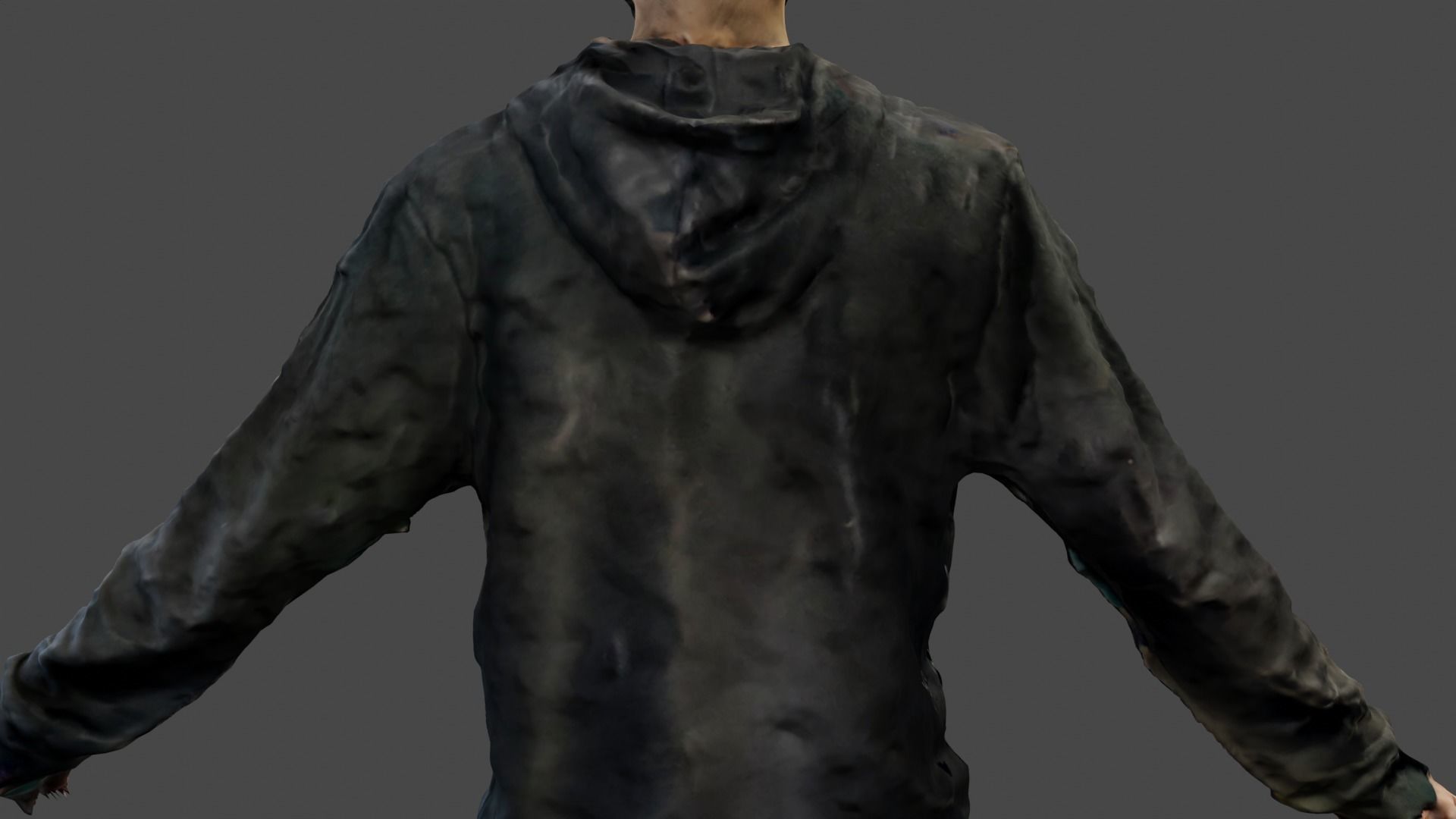 Rigged Human Photoscan - Male Low-poly 3D model_2