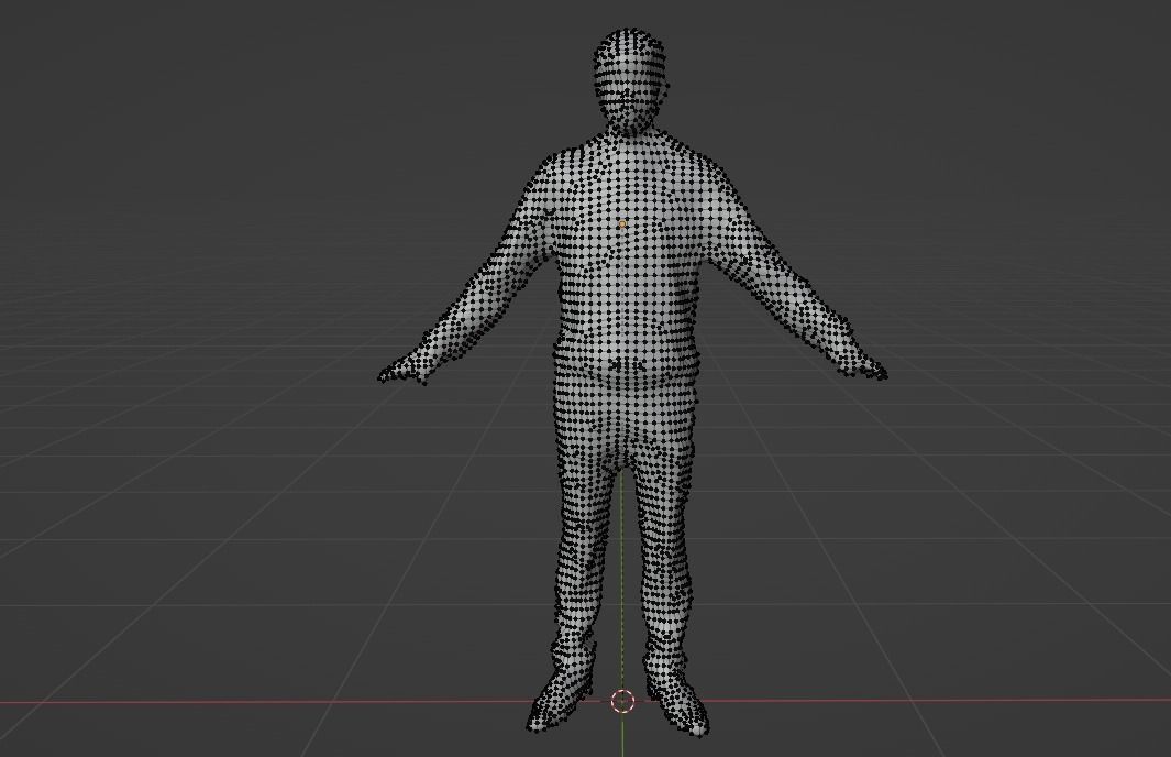 Rigged Human Photoscan - Male Low-poly 3D model_23
