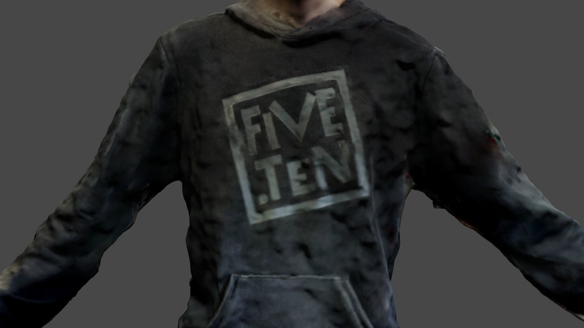 Rigged Human Photoscan - Male Low-poly 3D model_19