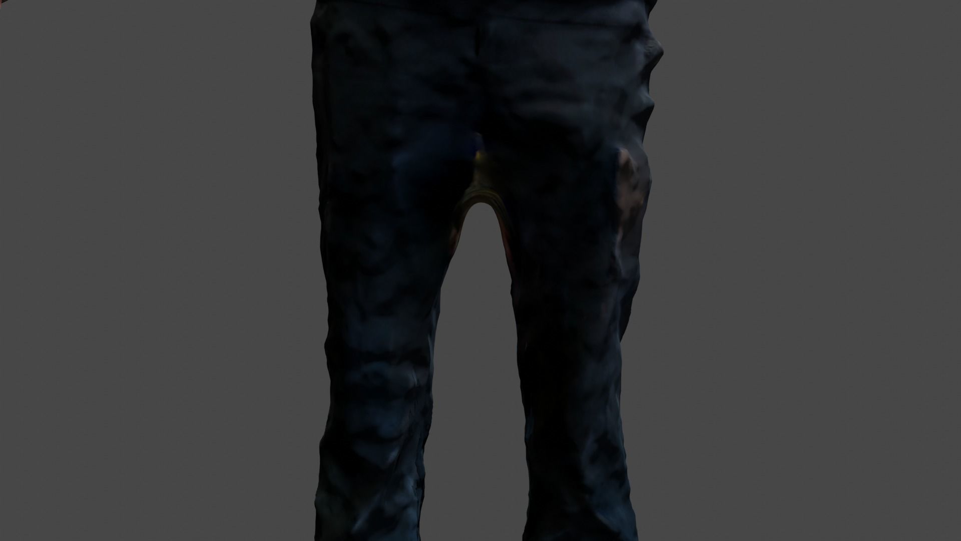 Rigged Human Photoscan - Male Low-poly 3D model_4