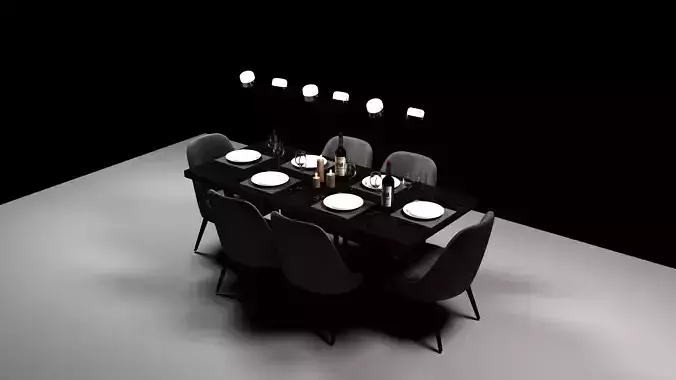 dining table 3D model